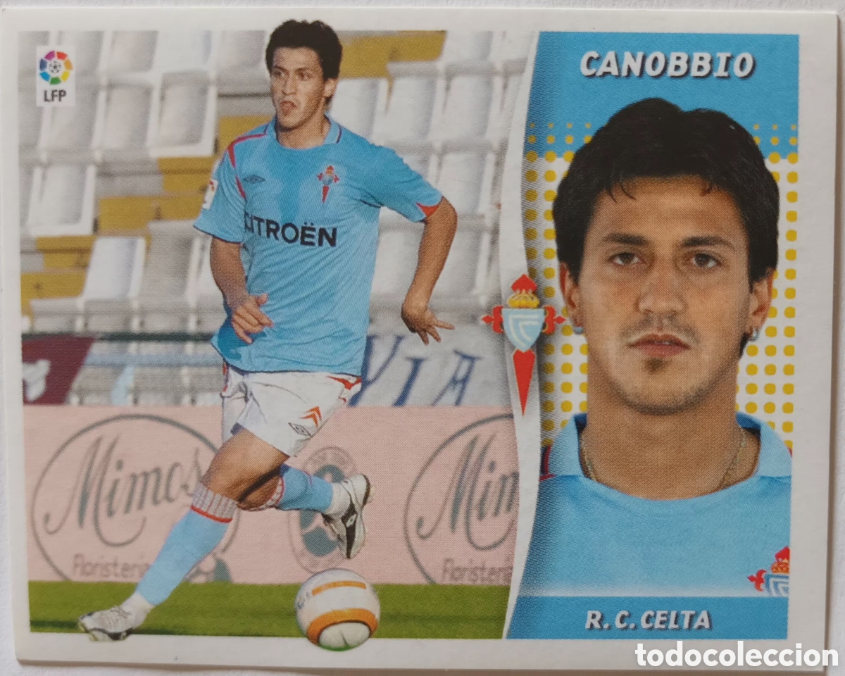 Cromos de f&uacute;tbol: CROMO DE CANOBBIO. RC. CELTA DE VIGO