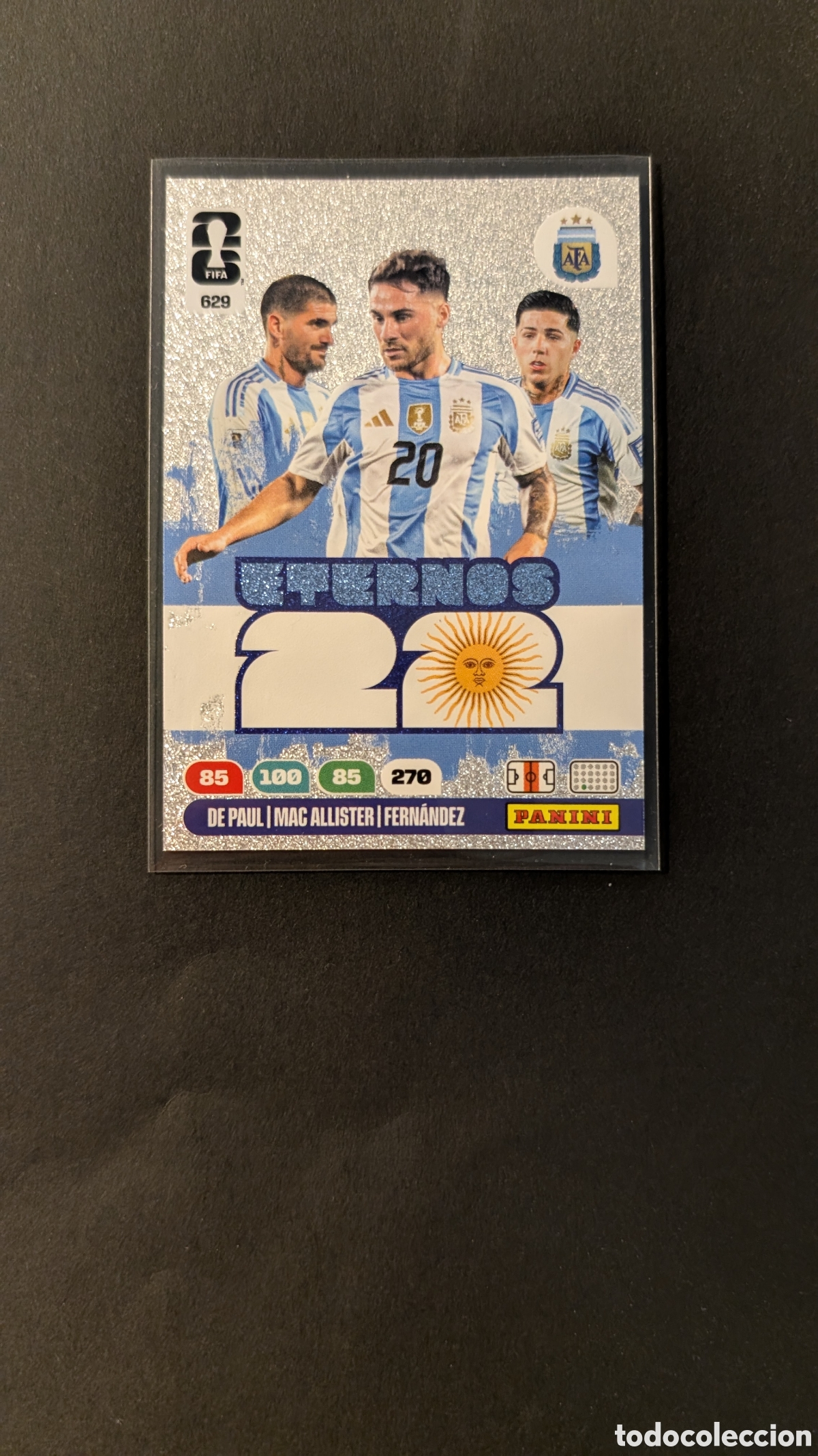 Cromos de f&uacute;tbol: DE PAUL MAC ALLISTER FERNANDEZ 629 ETERNOS ARGENTINA ADRENALYN XL FIFA WORLD CUP 2026 26 USA PANINI