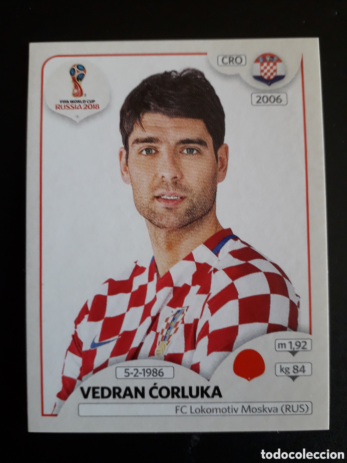 Cromos de f&uacute;tbol: ĆORLUKA CROACIA MUNDIAL F&Uacute;TBOL RUSIA RUSSIA 2018 N&deg; 320 PANINI SIN PEGAR PEDIDO M&Iacute;NIMO 3&euro;.