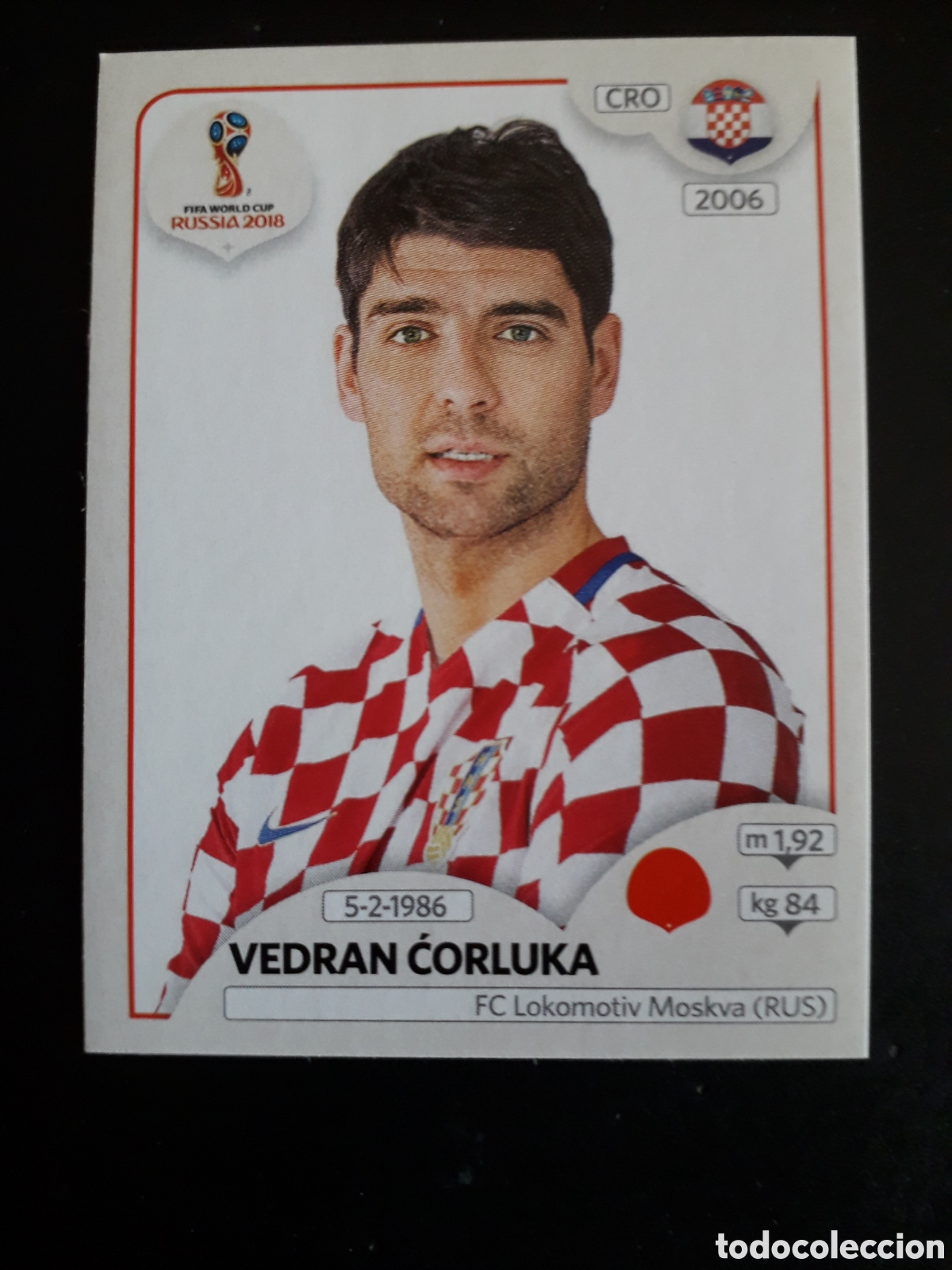 Cromos de f&uacute;tbol: ĆORLUKA CROACIA MUNDIAL F&Uacute;TBOL RUSIA RUSSIA 2018 N&deg; 320 PANINI SIN PEGAR PEDIDO M&Iacute;NIMO 3&euro;.