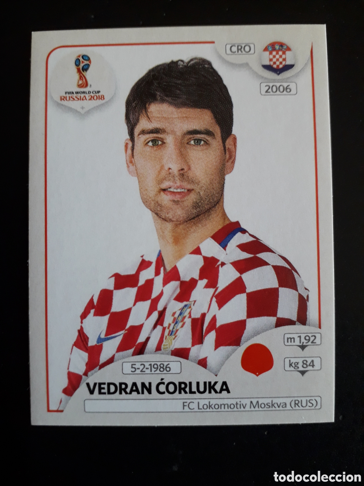 Cromos de f&uacute;tbol: ĆORLUKA CROACIA MUNDIAL F&Uacute;TBOL RUSIA RUSSIA 2018 N&deg; 320 PANINI SIN PEGAR PEDIDO M&Iacute;NIMO 3&euro;.