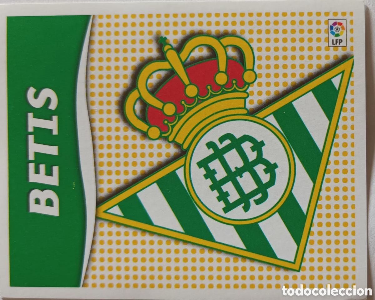 Cromos de f&uacute;tbol: CROMO ESCUDO. REAL BETIS.