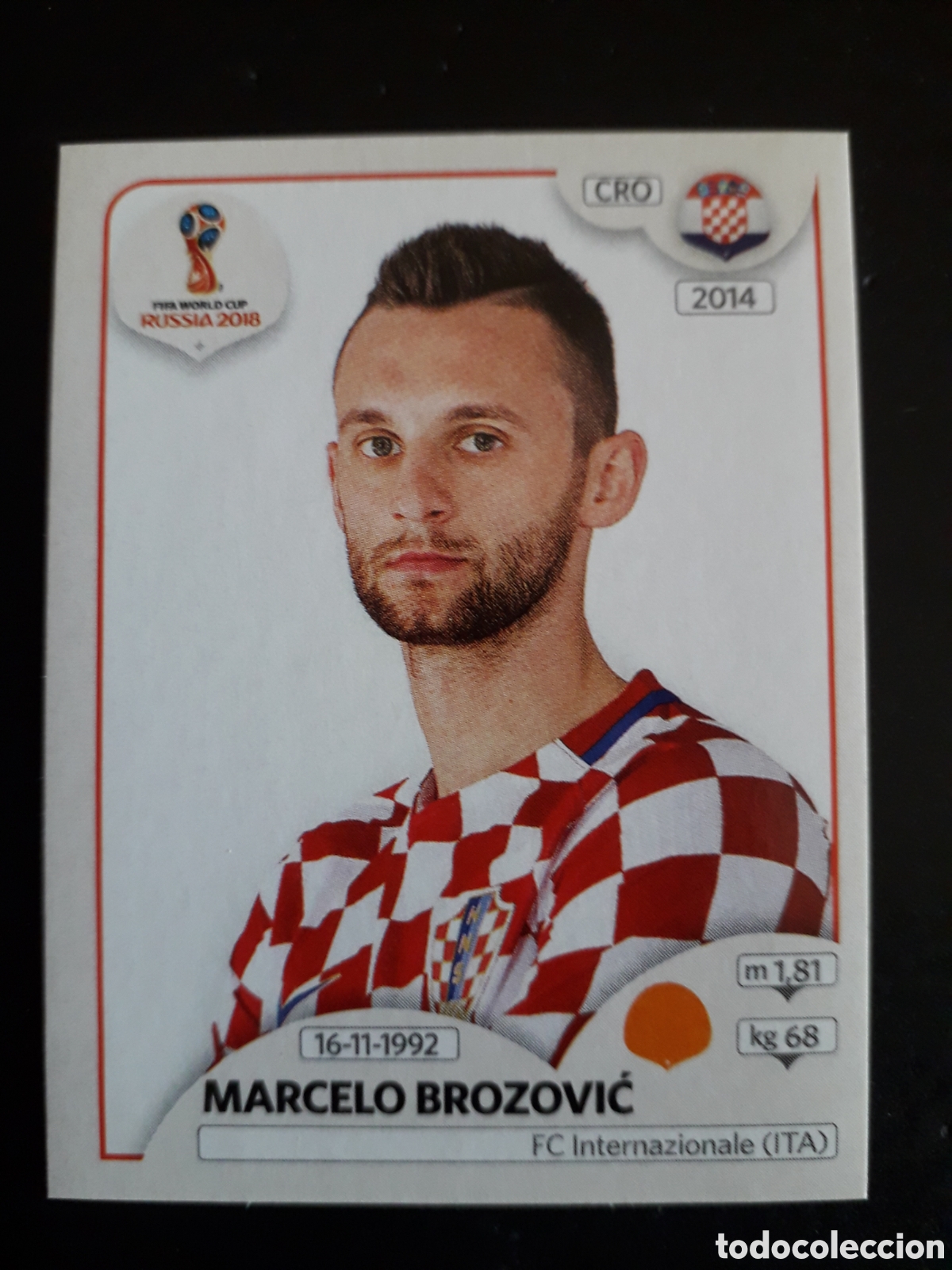 Cromos de f&uacute;tbol: BROZOVIĆ CROACIA MUNDIAL F&Uacute;TBOL RUSIA RUSSIA 2018 N&deg; 323 PANINI SIN PEGAR PEDIDO M&Iacute;NIMO 3&euro;