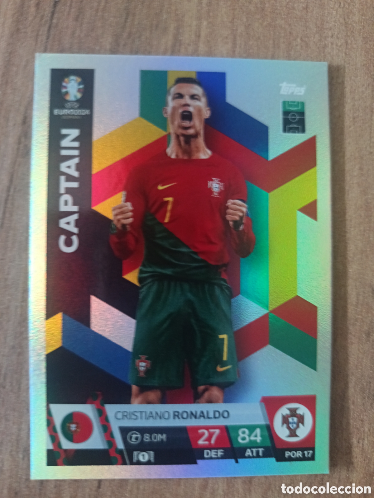 Cromos de f&uacute;tbol: 17 Ronaldo ESP13 ESPA&Ntilde;A TOPPS MATCH ATTAX UEFA EURO 2024 GERMANY