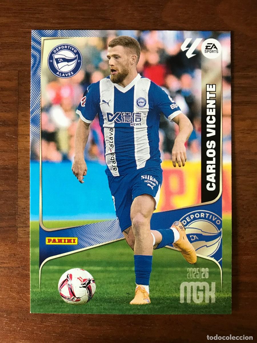 Figurine di Calcio: CARLOS VICENTE - DEPORTIVO ALAVES - 32 - PANINI MEGACRACKS 2025 2026 25 26