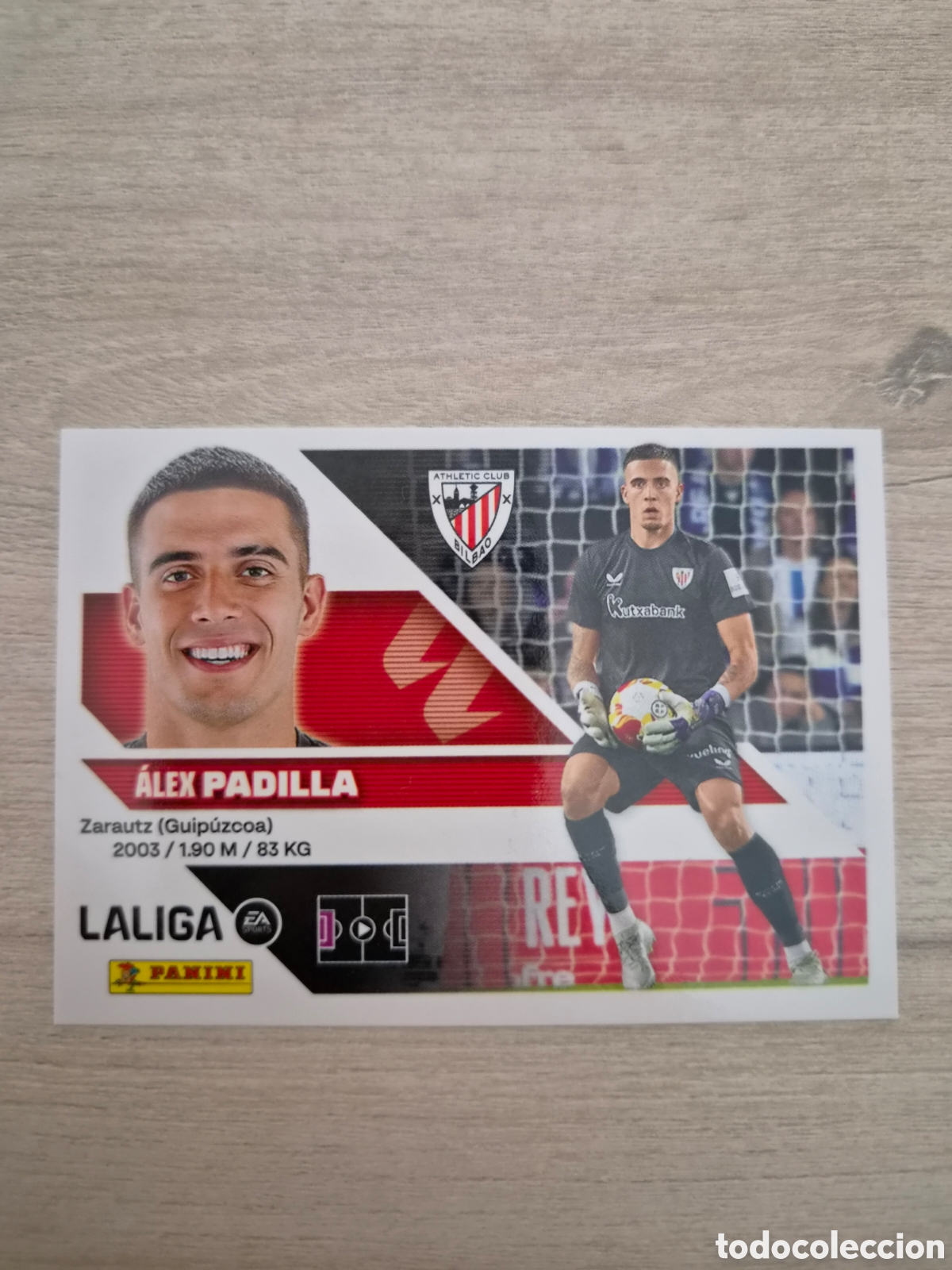 Cromos de f&uacute;tbol: N&deg;4 Athletic de Bilbao Padilla Liga Este 26/27