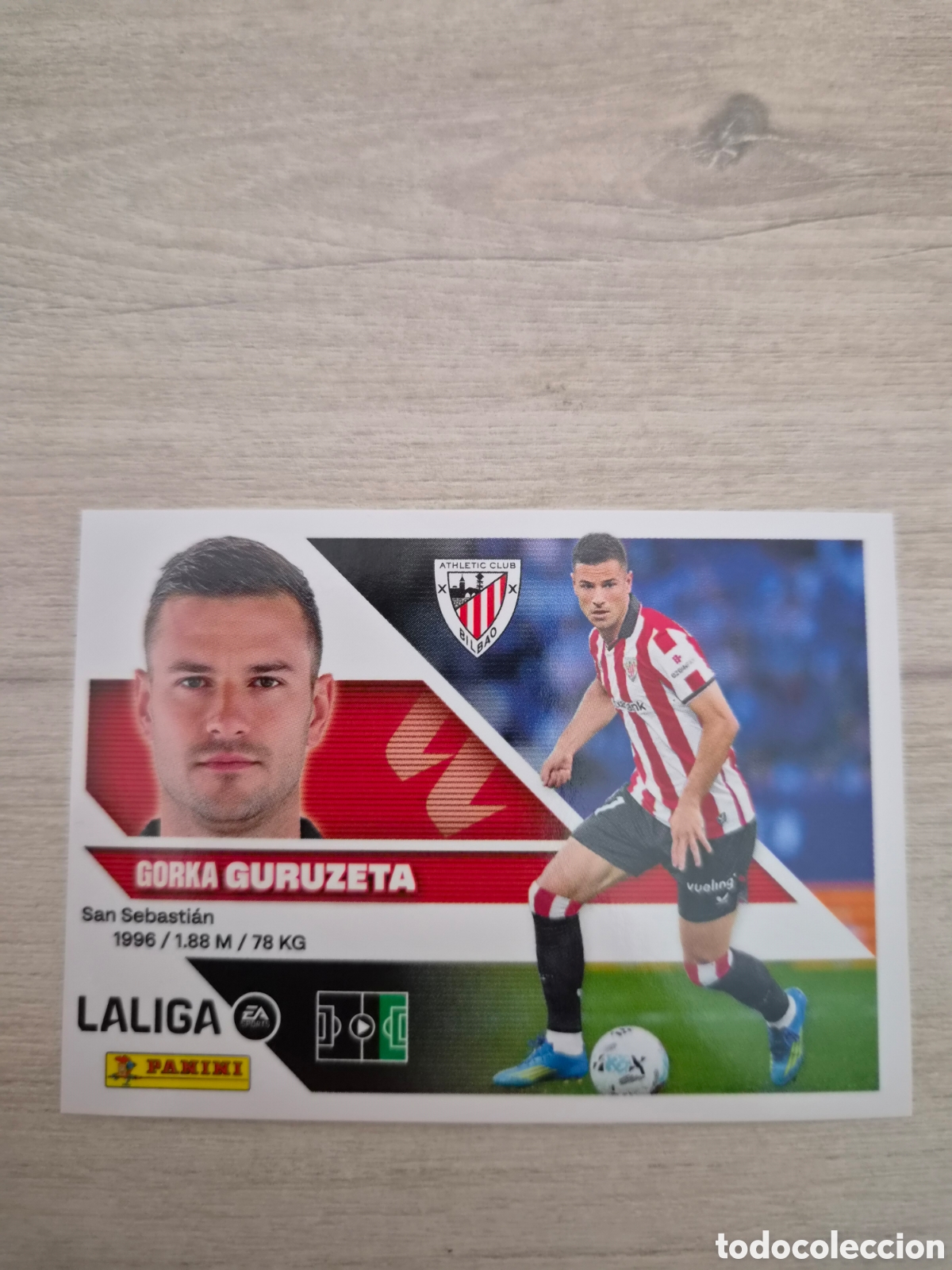 Cromos de f&uacute;tbol: N&deg;20 Athletic de Bilbao Guruzeta Liga Este 26/27