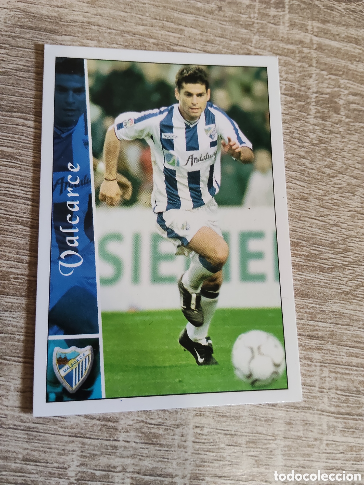 Figurine di Calcio: Mundicromo las fichas de la liga 2003 262 Valcarce M&aacute;laga