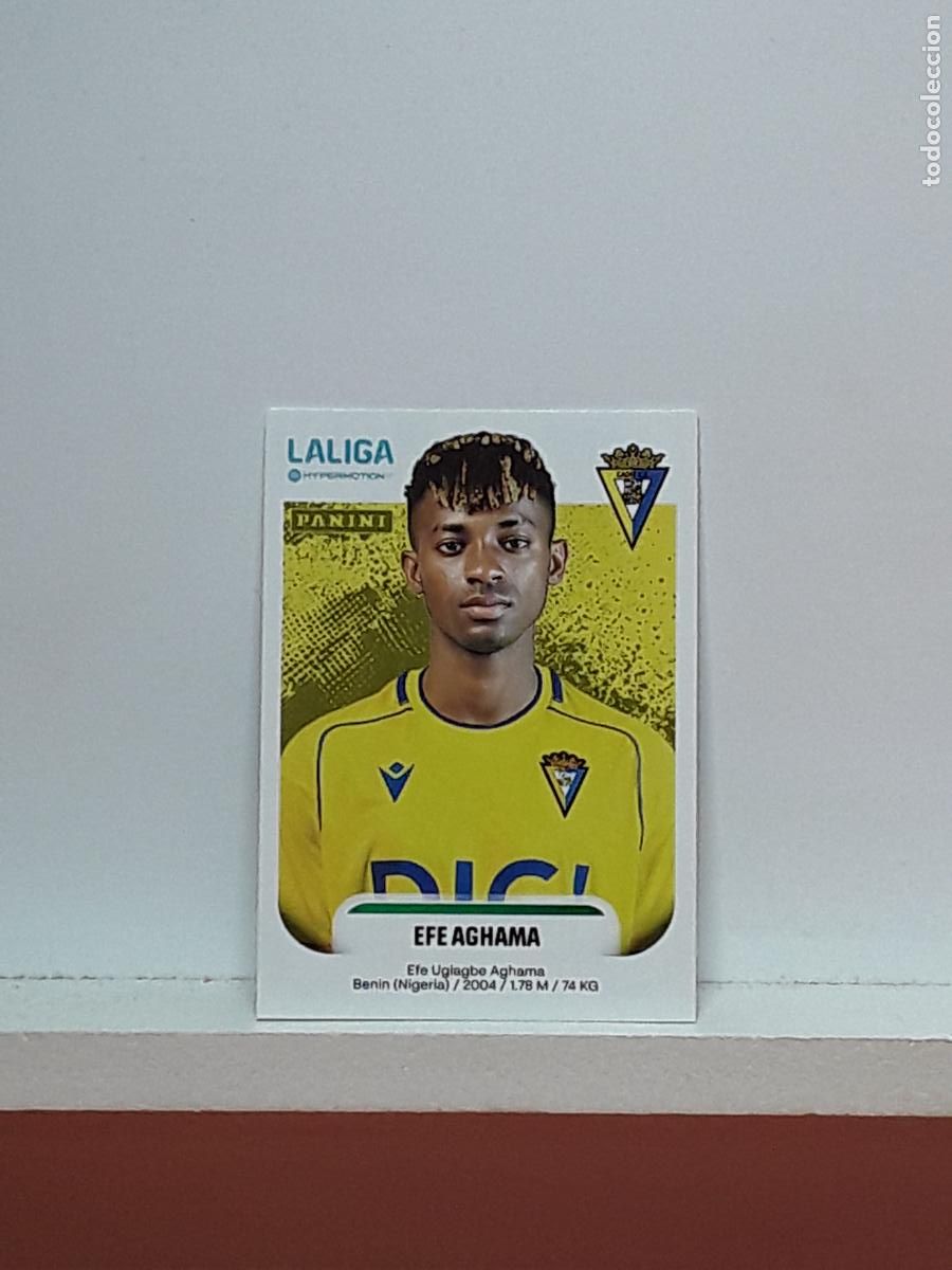Fu&szlig;ball-Sticker: LALIGA HYPERMOTION 2025 2026 25 26 ALBUM PANINI LIGA N 93B 93 B CADIZ EFE AGHAMA