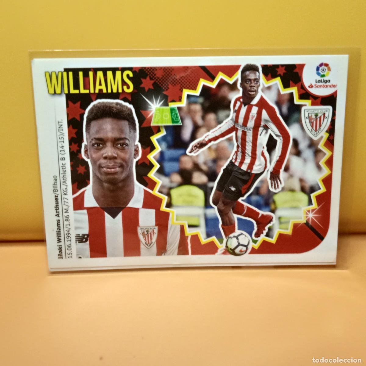 Fu&szlig;ball-Sticker: EDICIONES ESTE 2018 2019 18 19 ATHLETIC DE BILBAO WILLIAMS 15