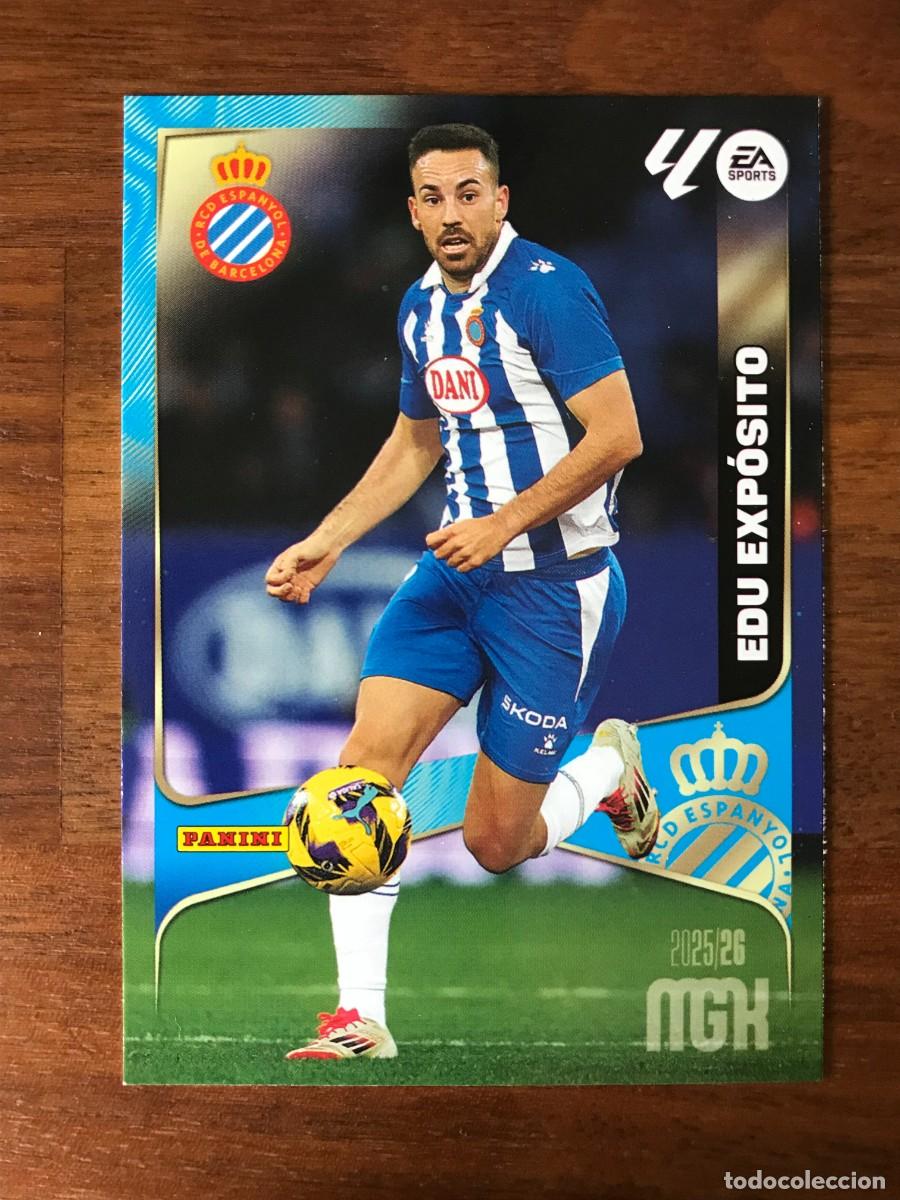 Football Stickers: EDU EXPOSITO - RCD ESPANYOL - 157 - PANINI MEGACRACKS 2025 2026 25 26