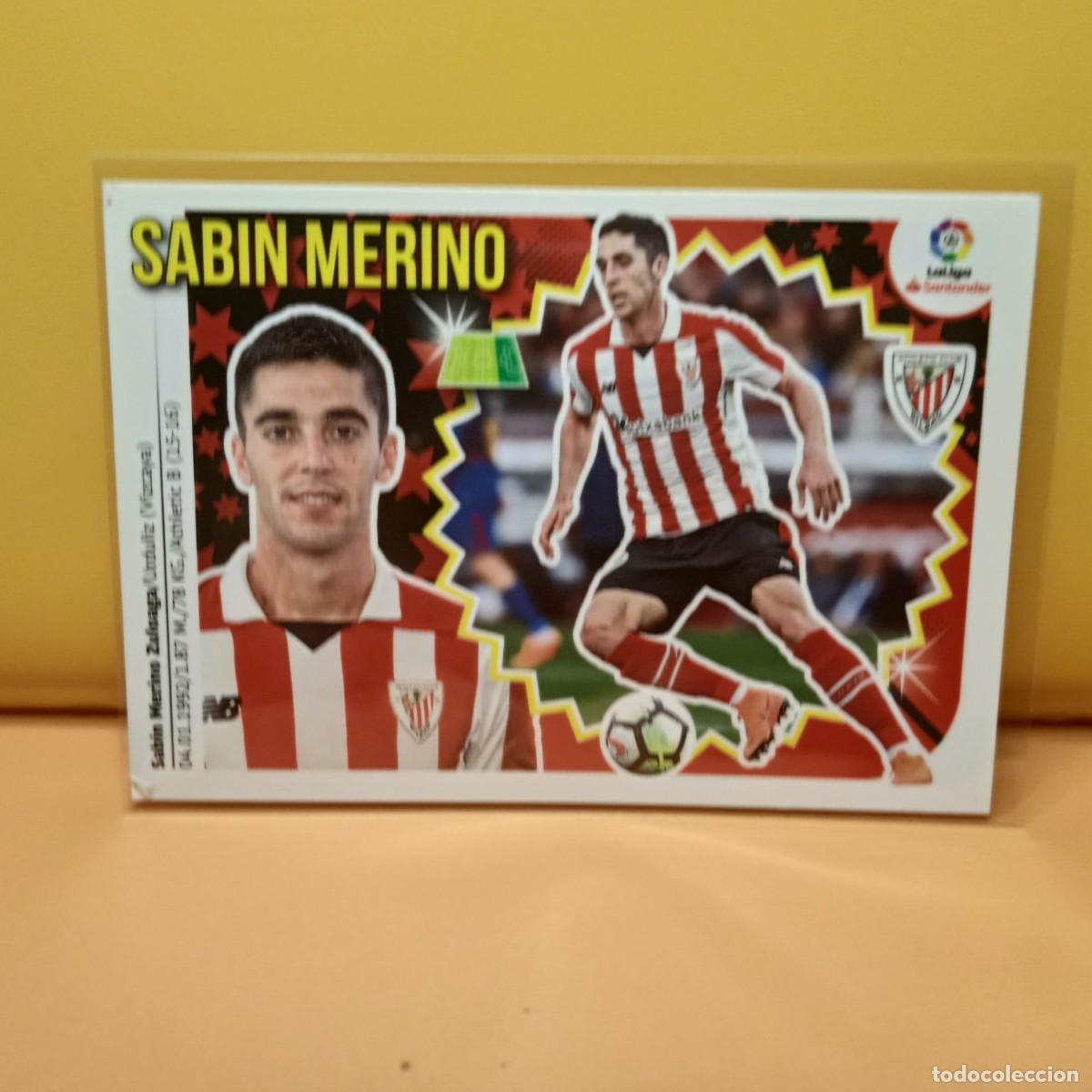Football Stickers: EDICIONES ESTE 2018 2019 18 19 ATHLETIC DE BILBAO SABIN MERINO 16B 16 B