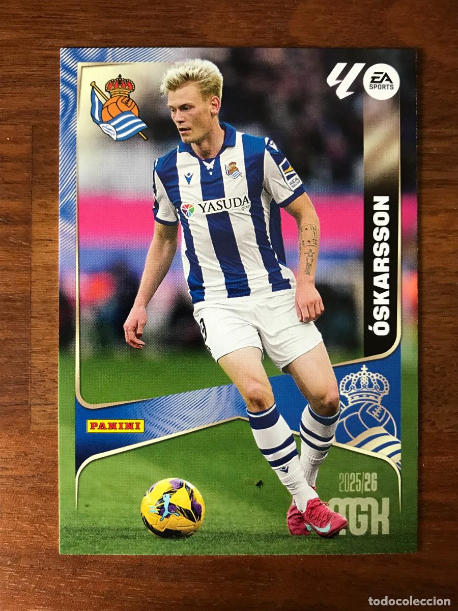 Cromos de f&uacute;tbol: OSKARSSON - REAL SOCIEDAD - 323 - PANINI MEGACRACKS 2025 2026 25 26