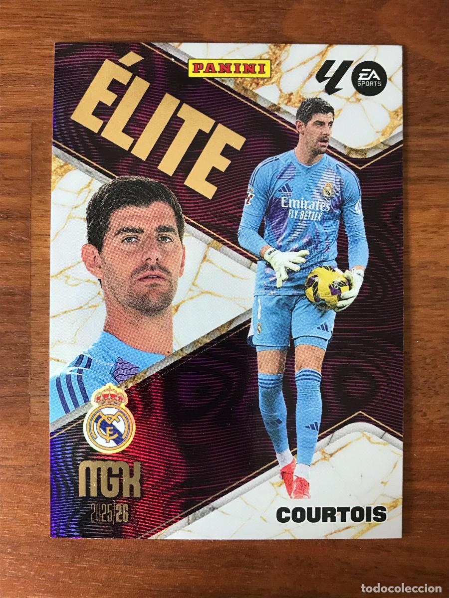 Fu&szlig;ball-Sticker: THIBAUT COURTOIS - REAL MADRID - ELITE - 3 - PANINI MEGACRACKS 2025 2026 25 26