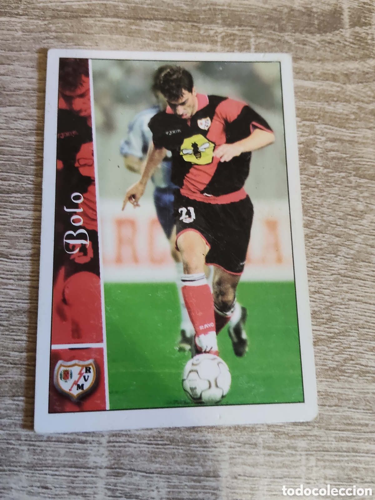 Figurine di Calcio: Mundicromo las fichas de la liga 2003 293 Bolo Rayo Vallecano
