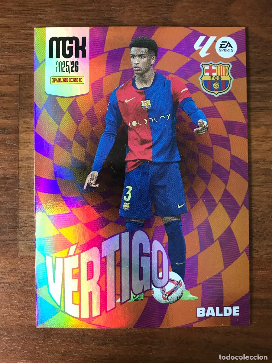 Cromos de f&uacute;tbol: ALEJANDRO BALDE - FC BARCELONA - VERTIGO - 380 - PANINI MEGACRACKS 2025 2026 25 26