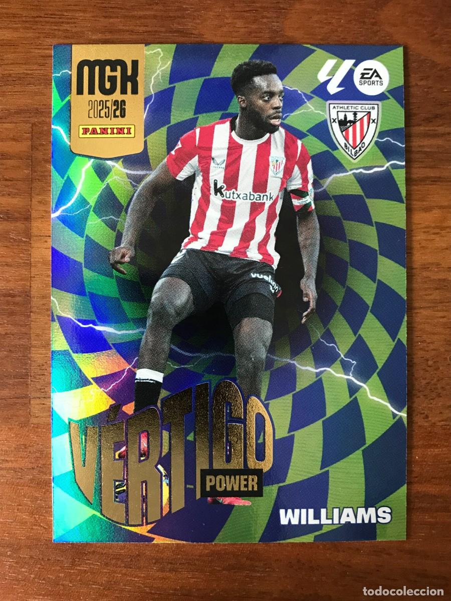 Fu&szlig;ball-Sticker: I&Ntilde;AKI WILLIAMS - ATHLETIC CLUB - VERTIGO POWER - P386 - PANINI MEGACRACKS 2025 2026 25 26