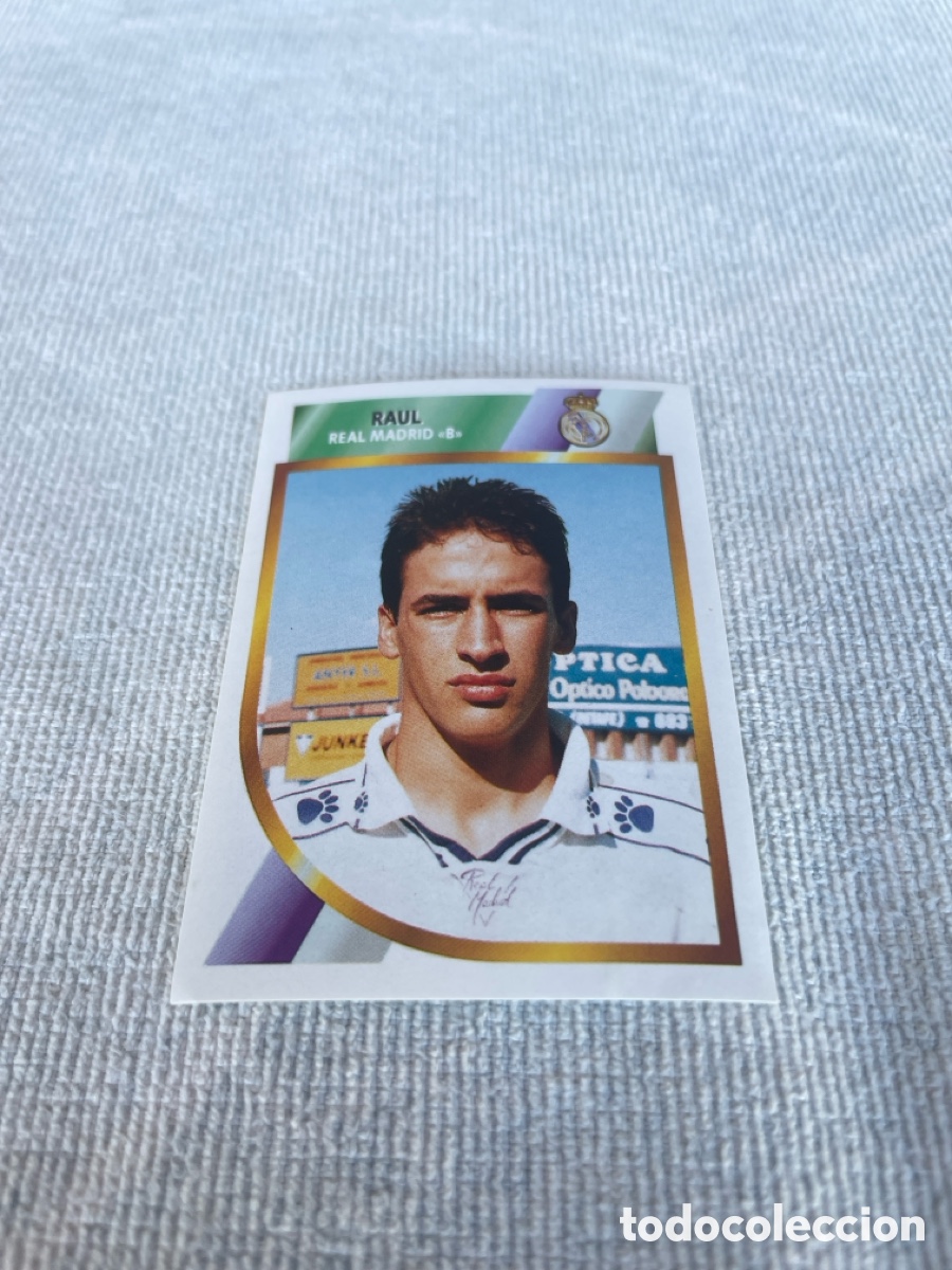 Cartes &agrave; collectionner de Football: RAUL Rookie Dificil Real Madrid Liga Este 2&ordf; Division 94 95 1994 1995 Sin pegar