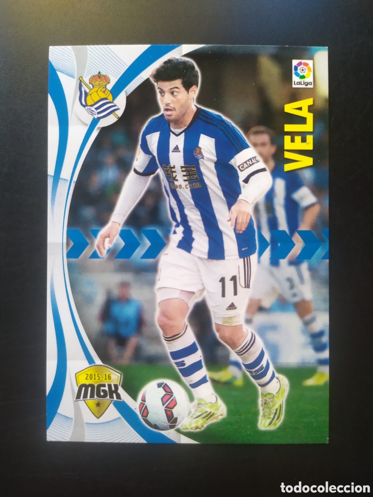 Cromos de f&uacute;tbol: Megacracks 2015 2016 15 16 panini Vela n&deg; 424 Real Sociedad