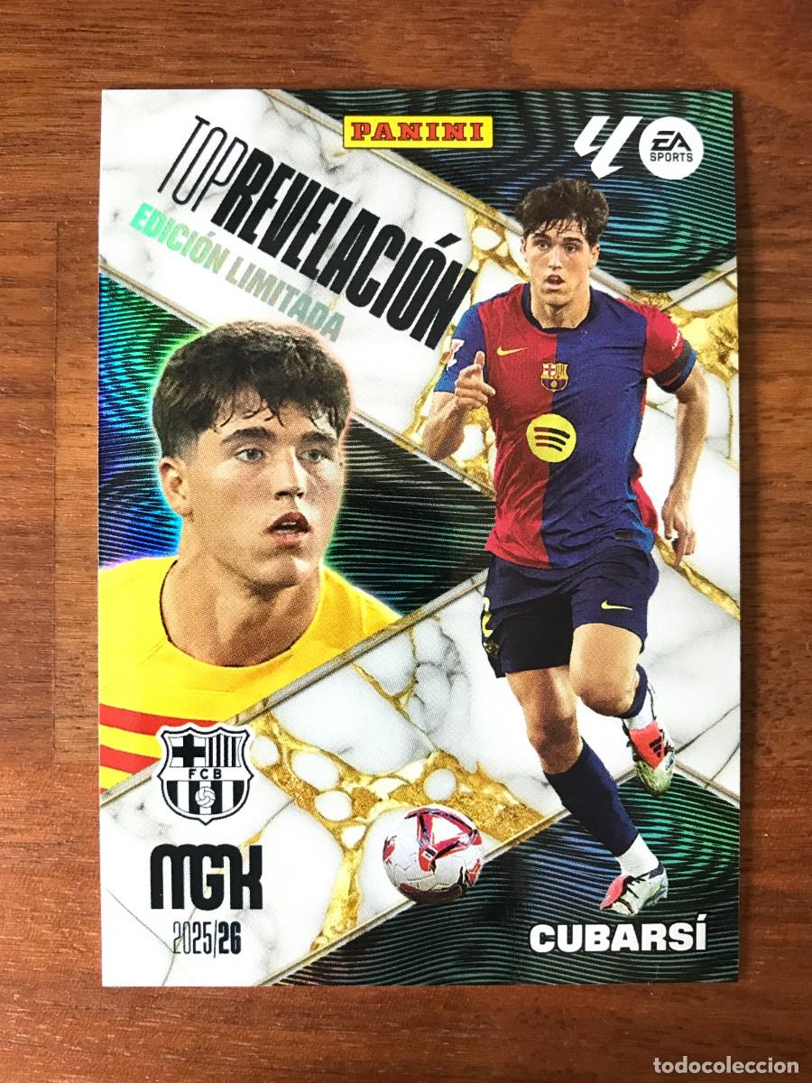 Cromos de f&uacute;tbol: PAU CUBARSI - FC BARCELONA - TOP REVELACION EDICION LIMITADA - PANINI MEGACRACKS 2025 2026 25 26