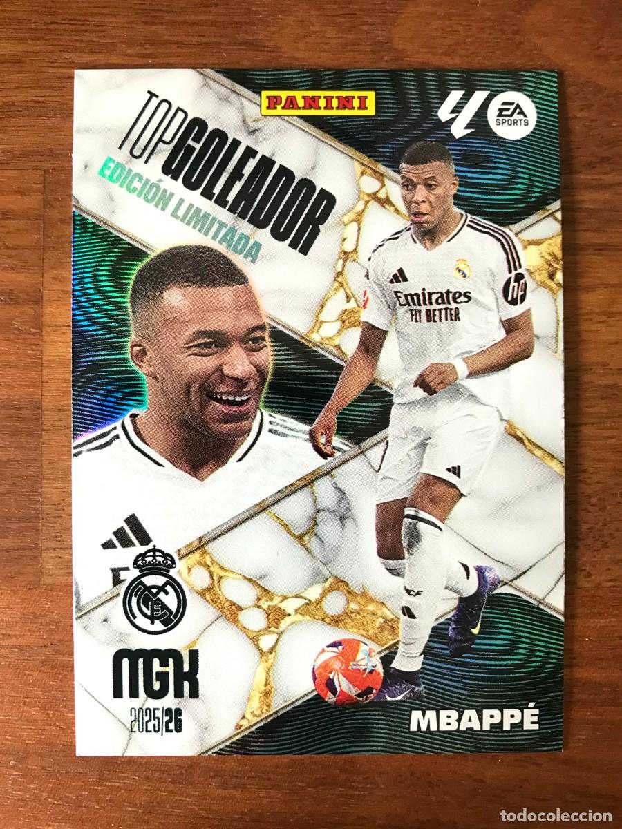 Cromos de f&uacute;tbol: KYLIAN MBAPPE - REAL MADRID - TOP GOLEADOR EDICION LIMITADA - PANINI MEGACRACKS 2025 2026 25 26