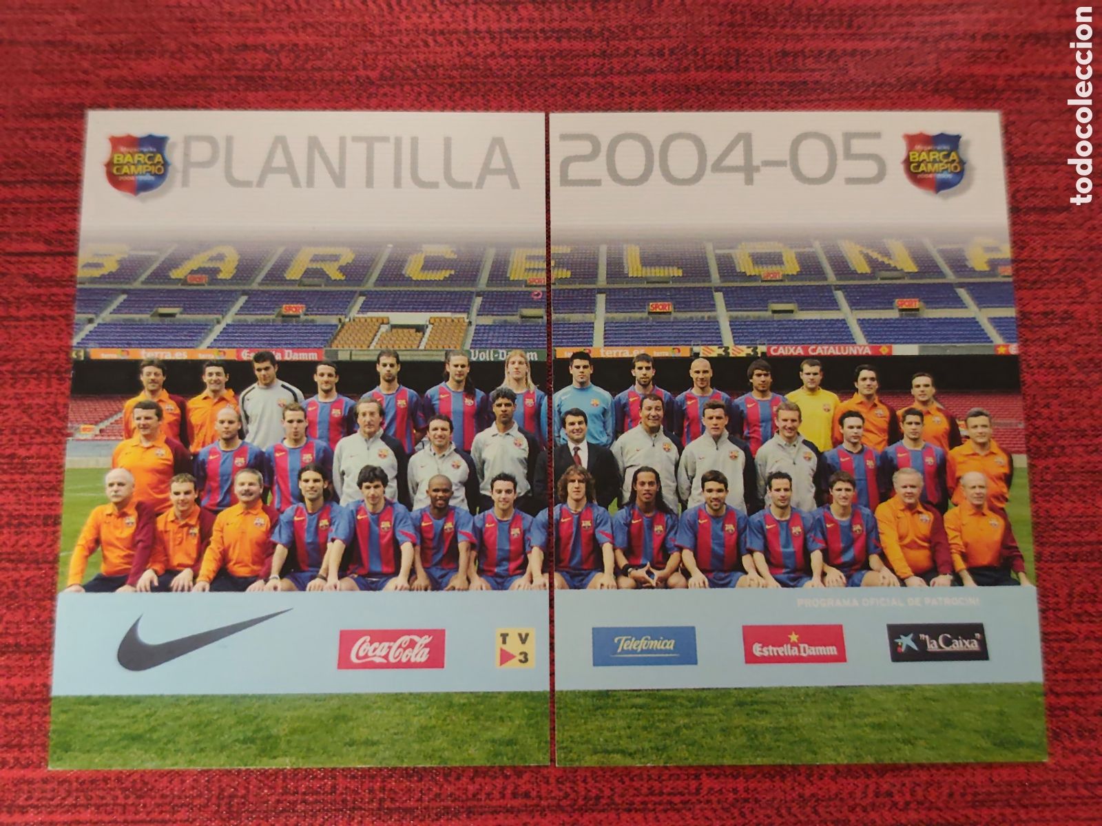 Cromos de f&uacute;tbol: #2#3 PLANTILLA FC BARCELONA MEGACRACKS BAR&Ccedil;A CAMPI&Oacute; 2004 2005