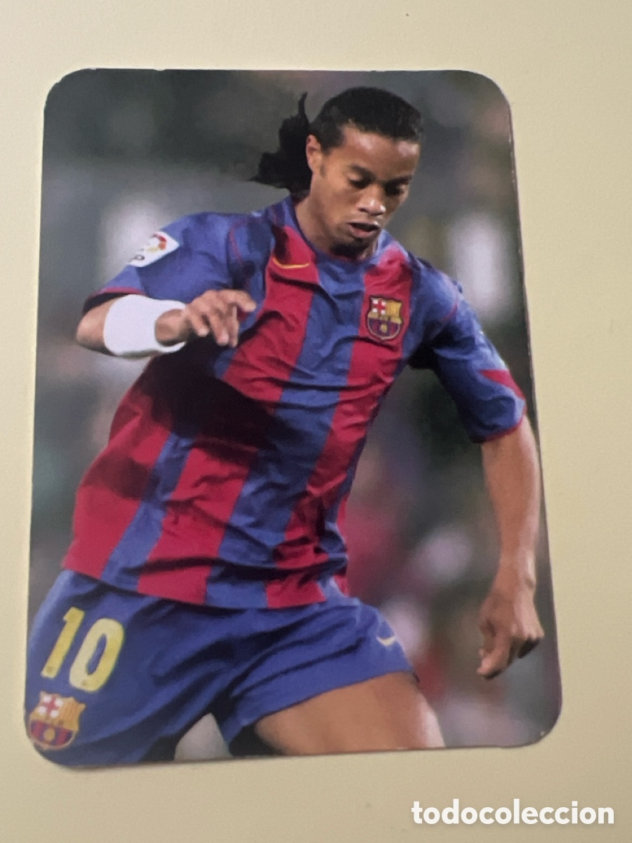 Cromos de f&uacute;tbol: C5568. Ronaldinho MVP N&ordm; 541 Bar&ccedil;a (Barcelona) Las Fichas de la Liga LFP 2005 2006 Mundicromo 05 06