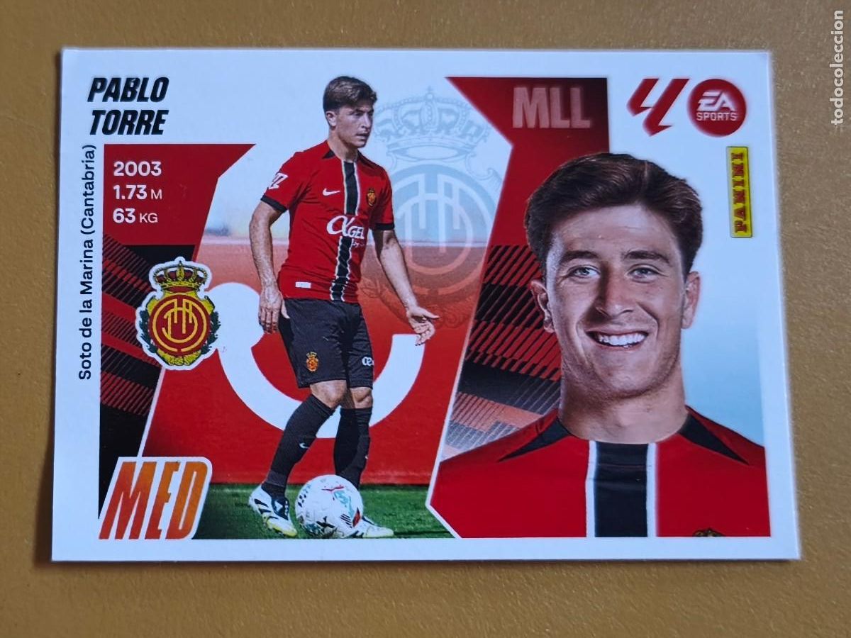 Cromos de f&uacute;tbol: pablo torre, liga 2025 26 ultimos fichajes