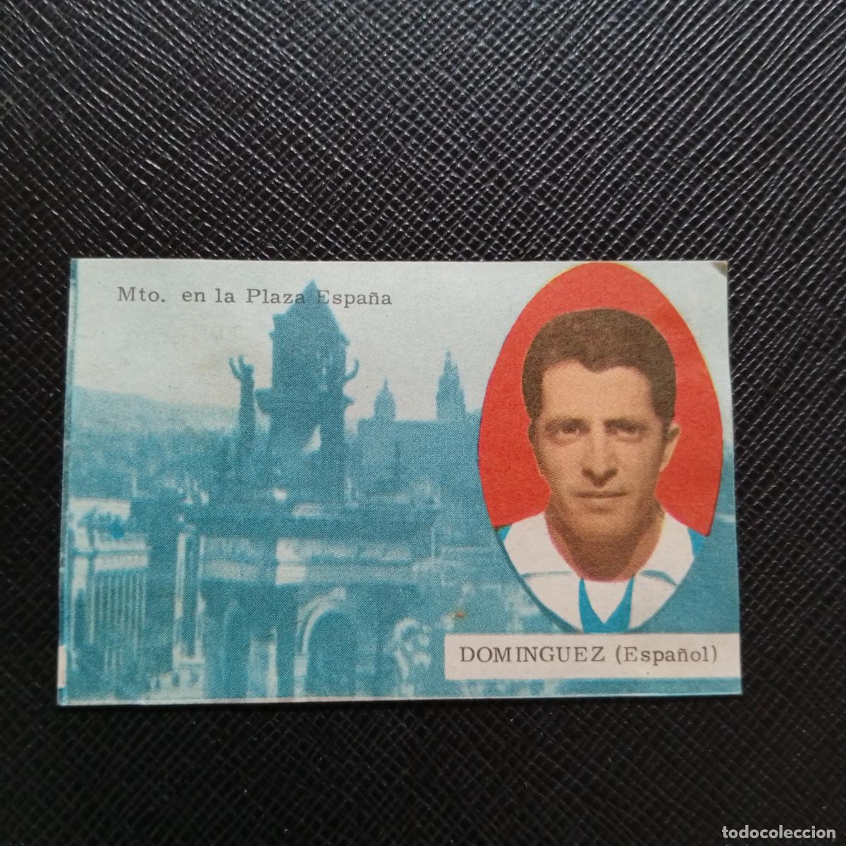 Cromos de f&uacute;tbol: DOMINGUEZ ESPA&Ntilde;OL FHER 1963 1964 CROMO FUTBOL 63 64 LIGA - DESPEGADO - A76 PG12