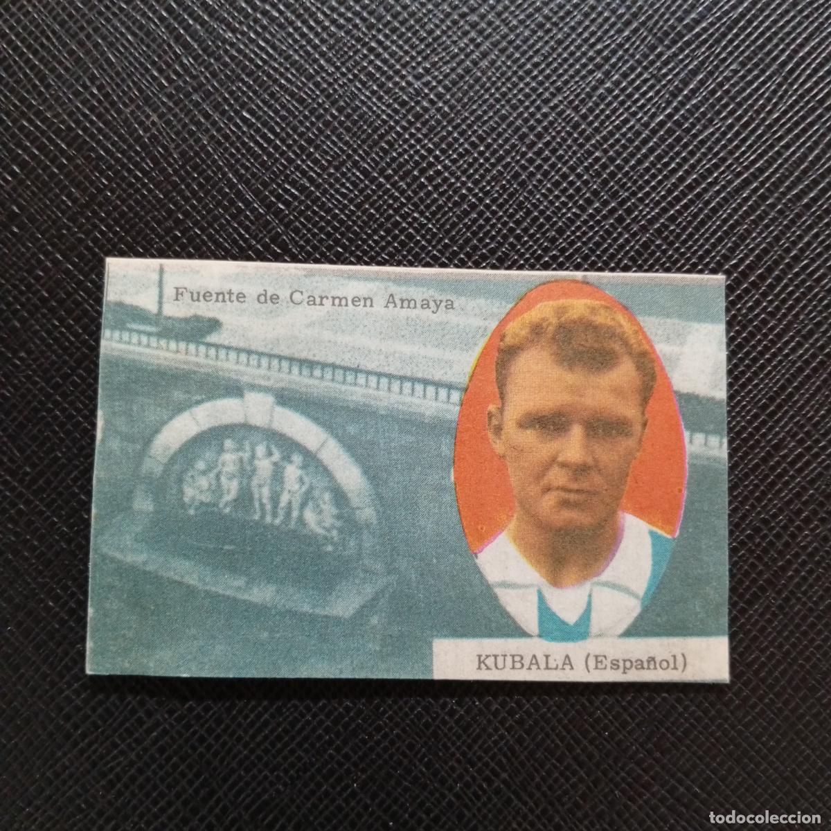 Cromos de f&uacute;tbol: KUBALA ESPA&Ntilde;OL FHER 1963 1964 CROMO FUTBOL 63 64 LIGA - DESPEGADO - A76 PG12