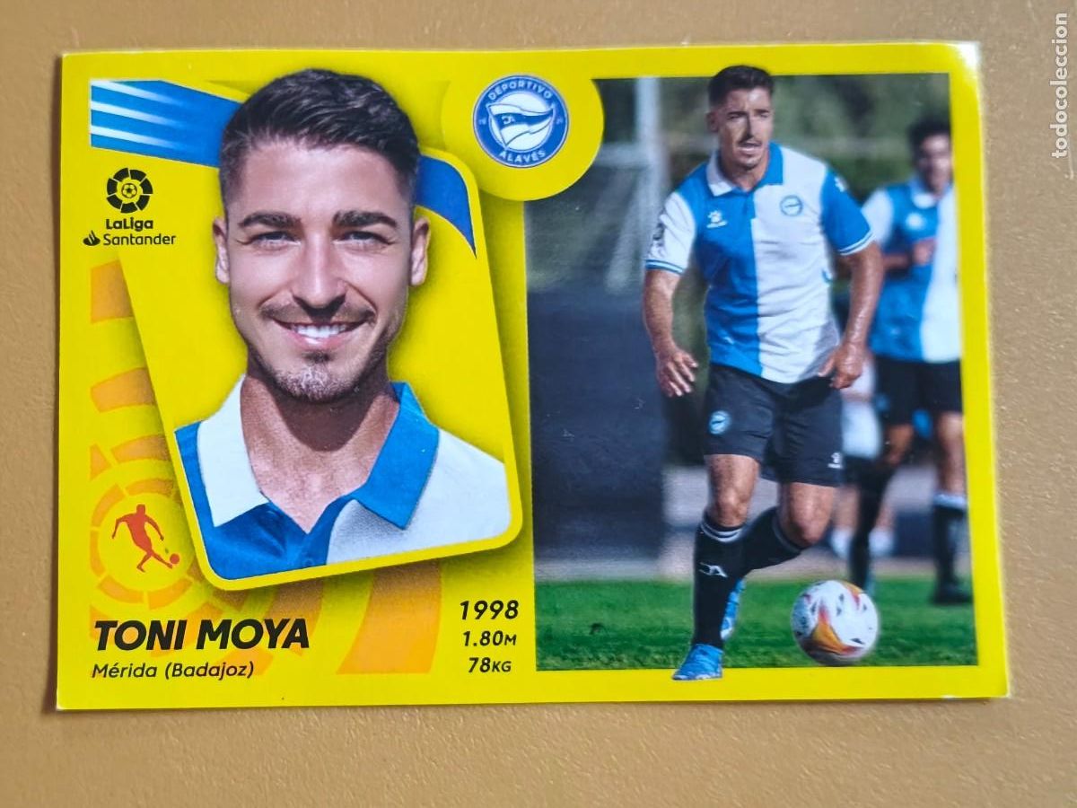 Cromos de f&uacute;tbol: toni moya, liga 2021 22 coloca