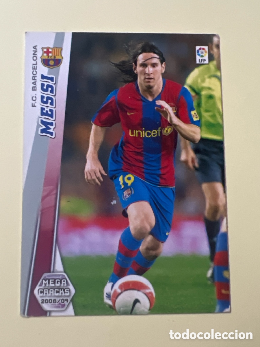 Cromos de f&uacute;tbol: C5581. Messi N&ordm; 70 Bar&ccedil;a (Barcelona) Megacracks Liga BBVA 2008 2009 Panini 08 09