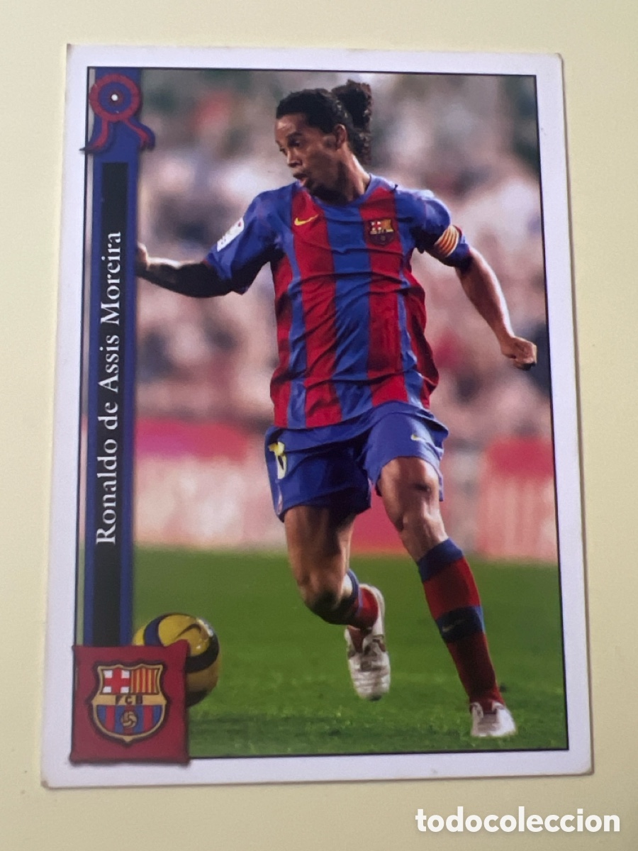 Cromos de f&uacute;tbol: C5582. CARD FOOTBALL 22 RONALDINHO FC BARCELONA MUNDICROMO 2005/2006 2005 2006