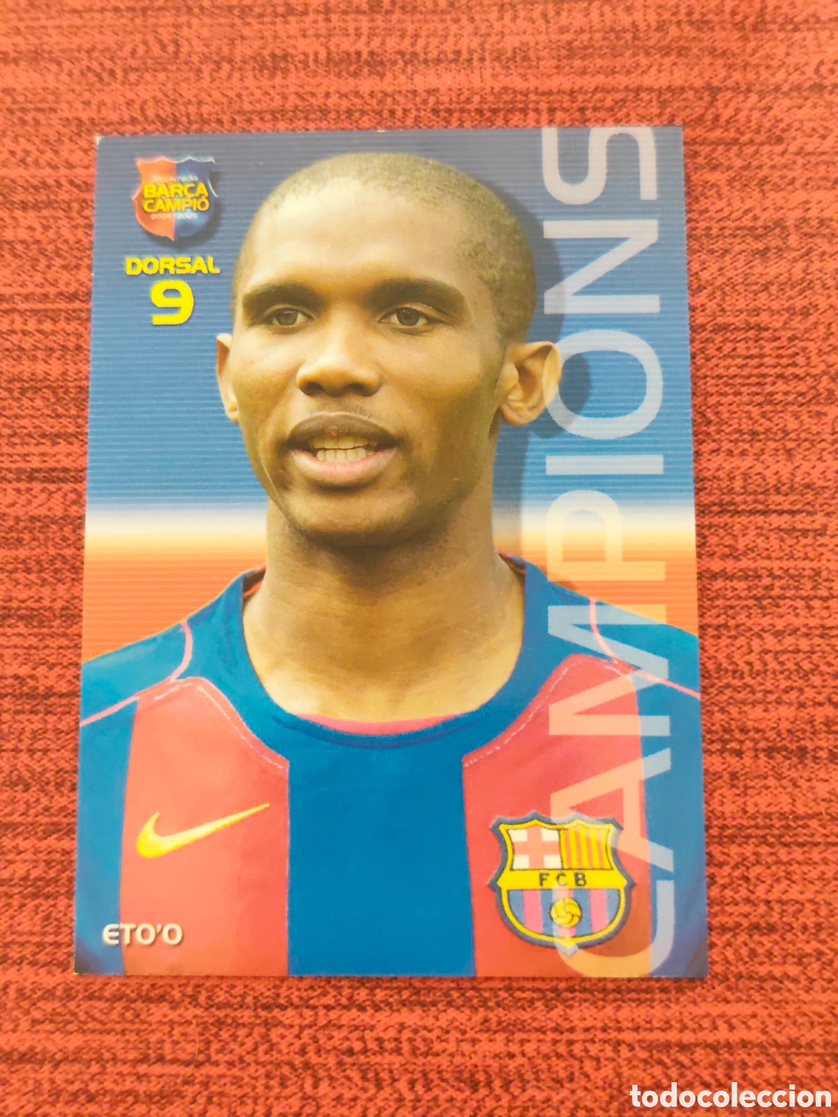 Cromos de f&uacute;tbol: #21 ETO'O FC BARCELONA MEGACRACKS BAR&Ccedil;A CAMPI&Oacute; 2004 2005