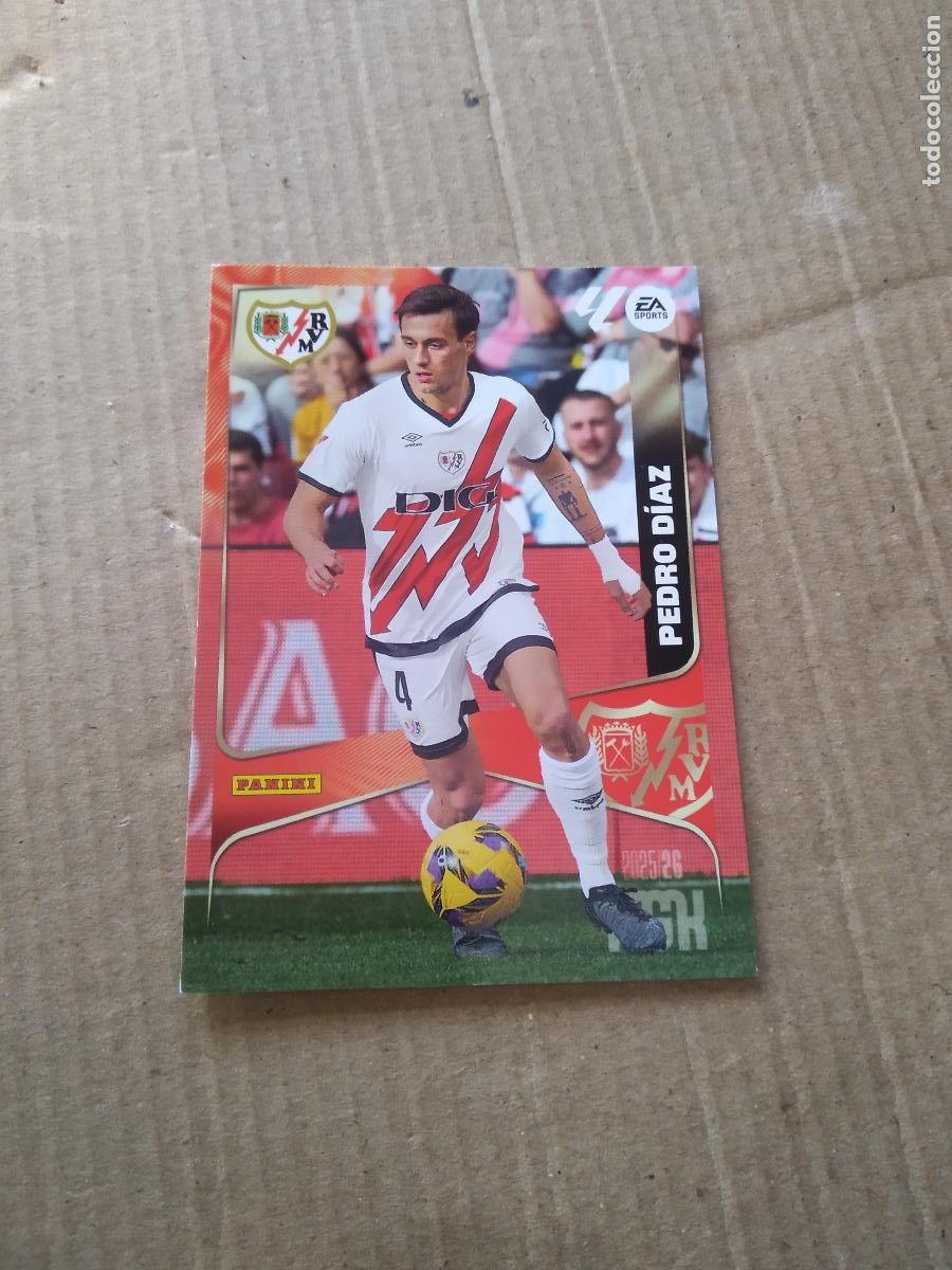 Cromos de f&uacute;tbol: 298 PEDRO DIAZ RAYO VALLECANO CROMO FUTBOL PANINI LIGA MGKS 25-26 MEGACRACKS 2025-2026