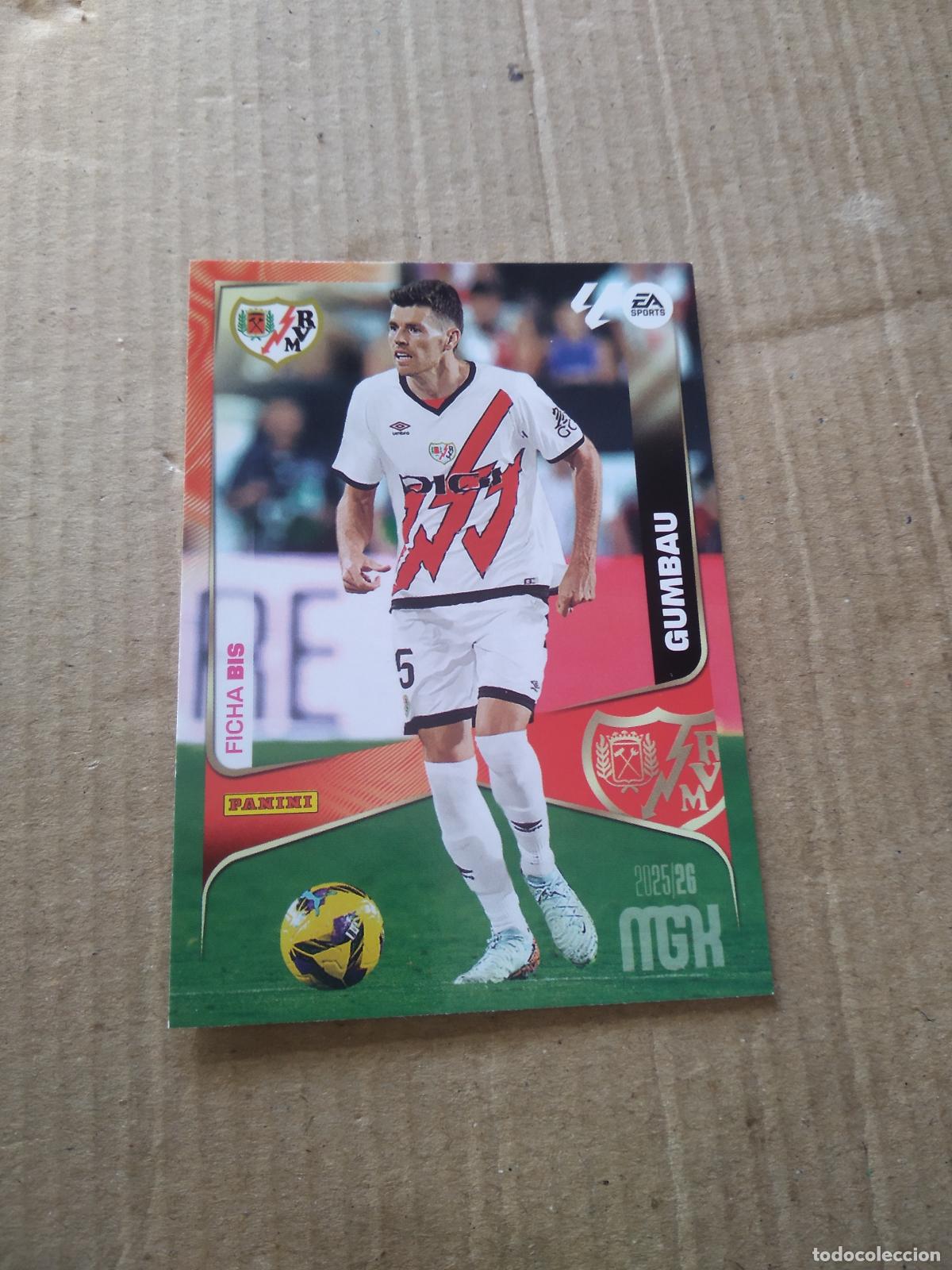 Cromos de f&uacute;tbol: 298 BIS GUMBAU RAYO VALLECANO CROMO FUTBOL PANINI LIGA MGKS 25-26 MEGACRACKS 2025-2026