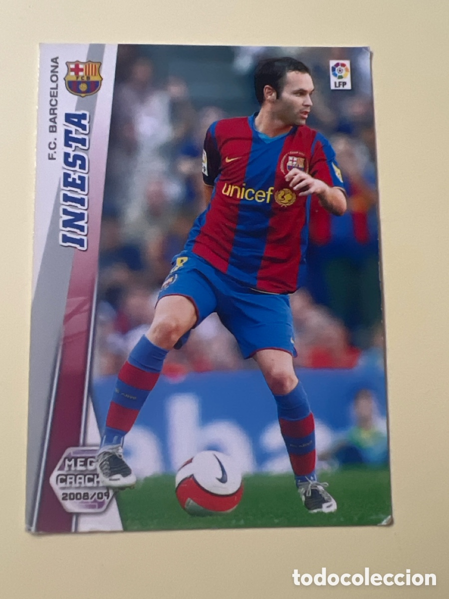 Cromos de f&uacute;tbol: C5583. Andr&eacute;s Iniesta n&ordm; 66 (F.C. Barcelona) - MegaCracks 2008/2009