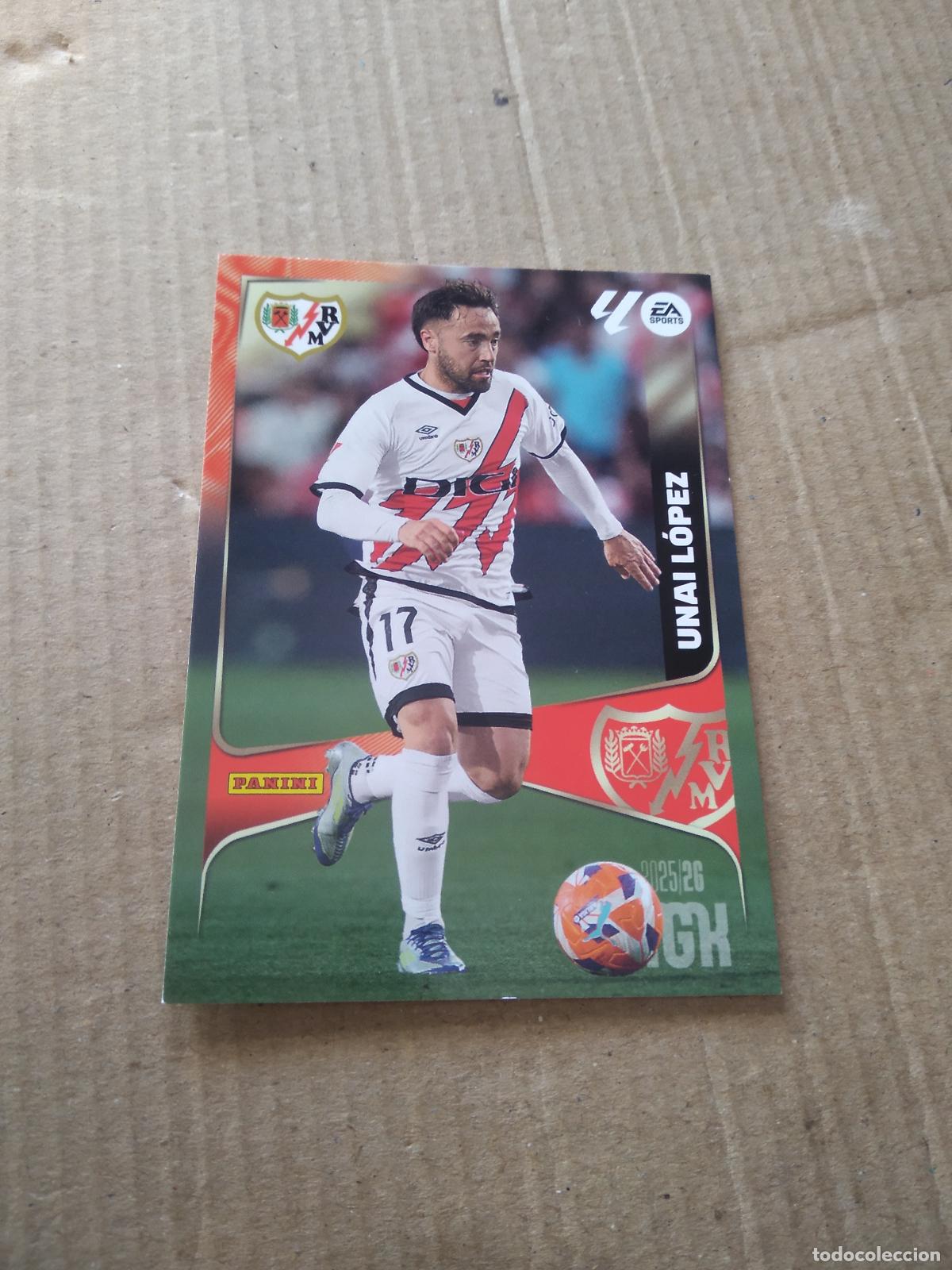 Cromos de f&uacute;tbol: 300 UNAI LOPEZ RAYO VALLECANO CROMO FUTBOL PANINI LIGA MGKS 25-26 MEGACRACKS 2025-2026