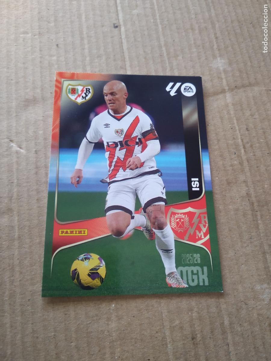 Cromos de f&uacute;tbol: 301 ISI RAYO VALLECANO CROMO FUTBOL PANINI LIGA MGKS 25-26 MEGACRACKS 2025-2026
