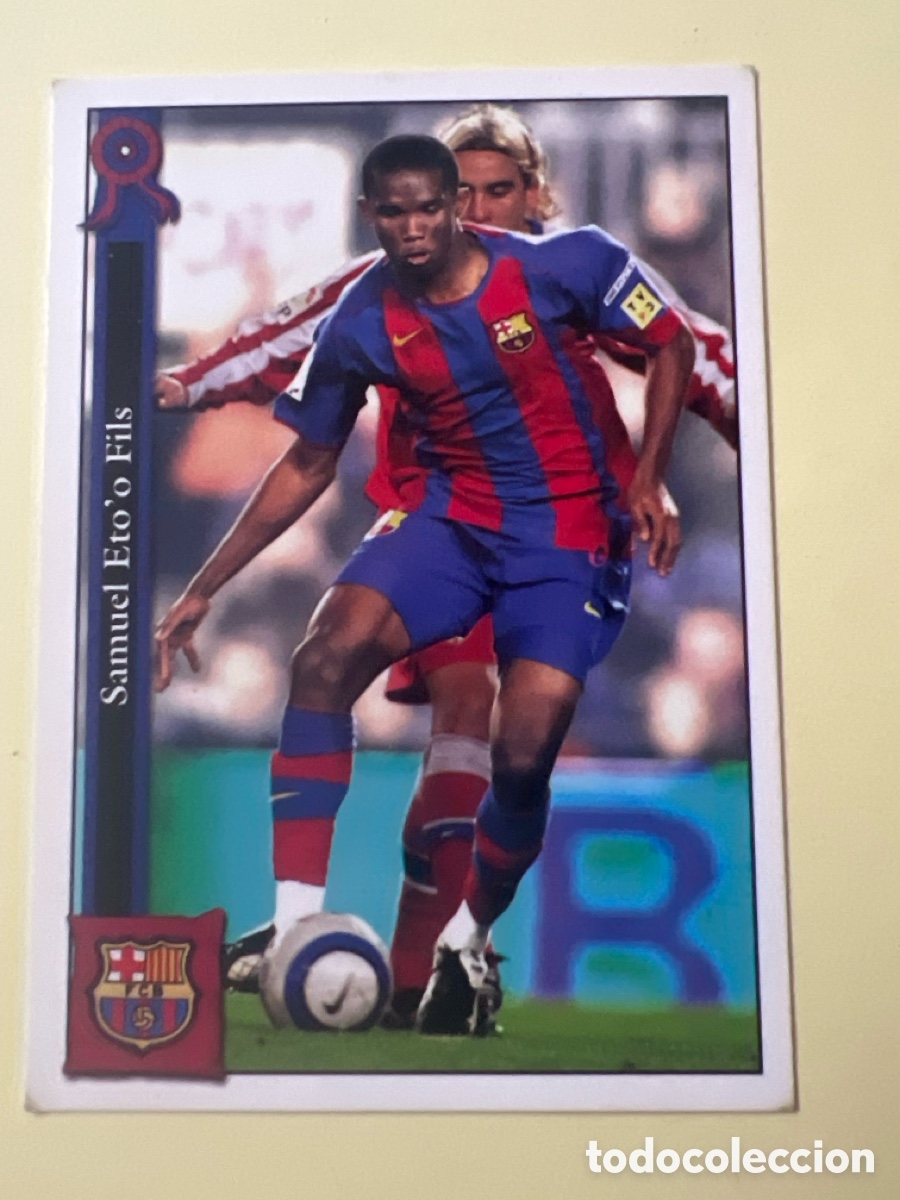 Cromos de f&uacute;tbol: C5584. 24 Eto'o Mundicromo Liga 2005/2006