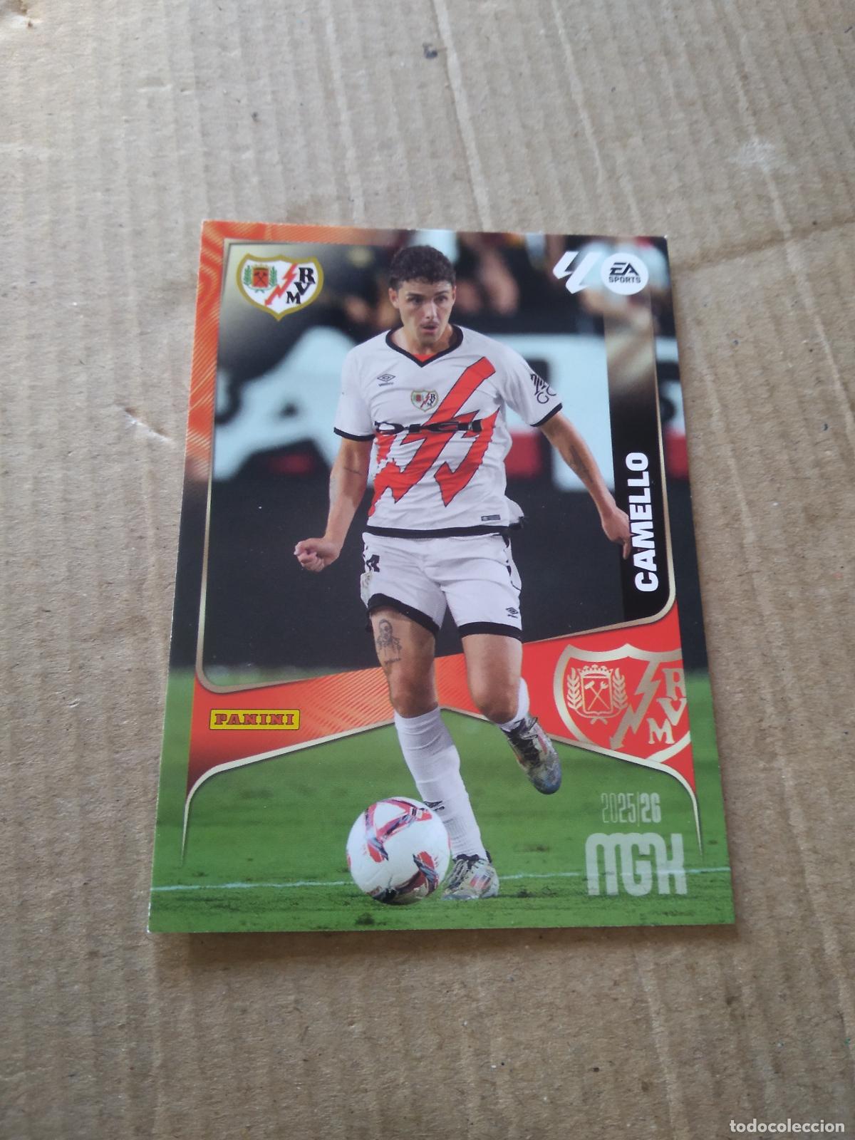 Cromos de f&uacute;tbol: 305 CAMELLO RAYO VALLECANO CROMO FUTBOL PANINI LIGA MGKS 25-26 MEGACRACKS 2025-2026