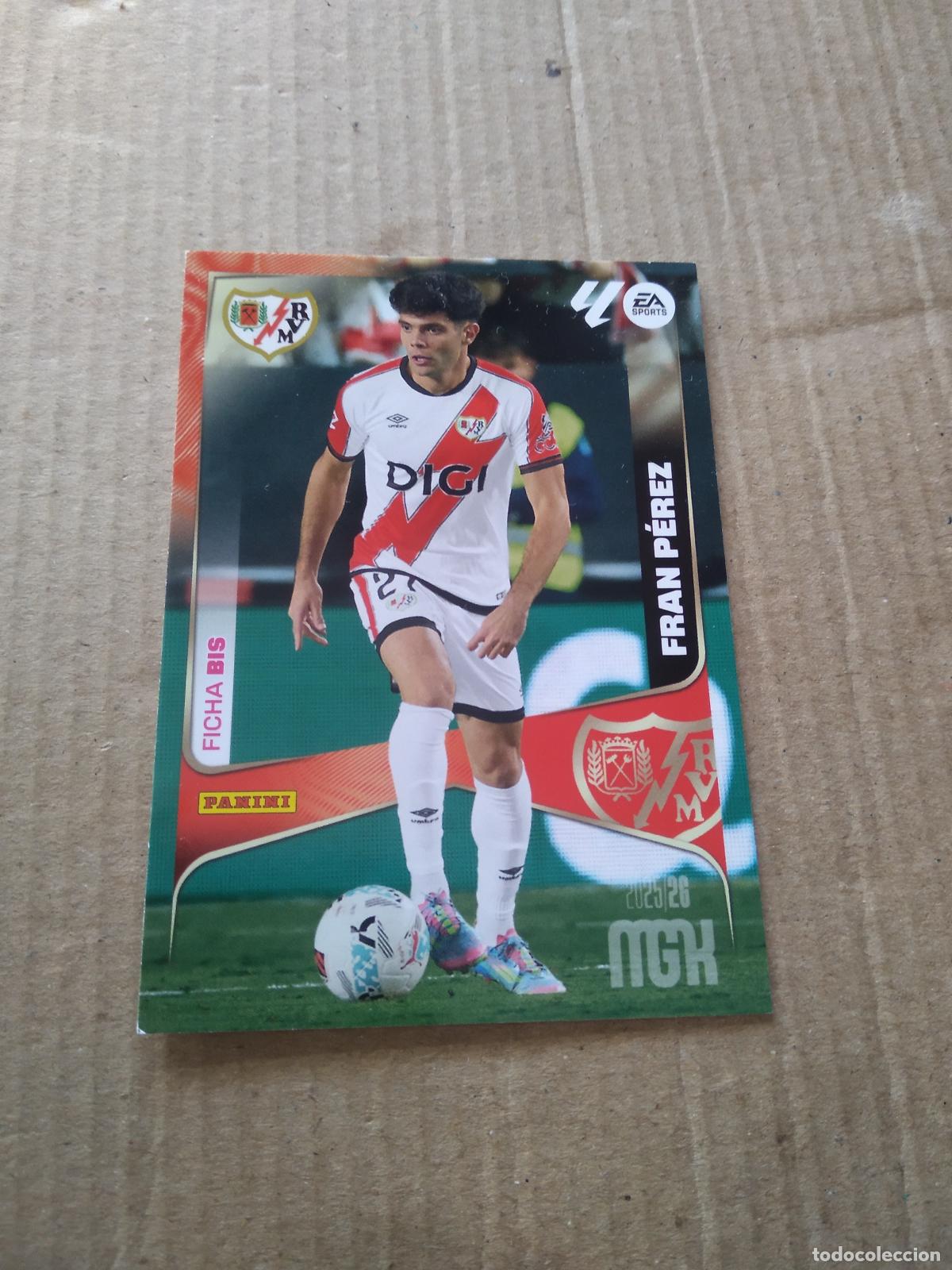 Cromos de f&uacute;tbol: 306 BIS FRAN PEREZ RAYO VALLECANO CROMO FUTBOL PANINI LIGA MGKS 25-26 MEGACRACKS 2025-2026