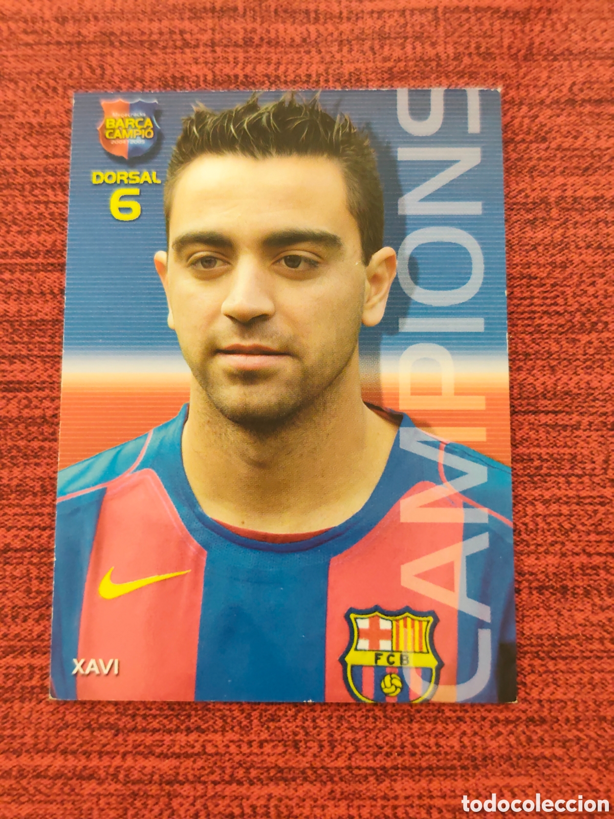 Cromos de f&uacute;tbol: #18 XAVI FC BARCELONA MEGACRACKS BAR&Ccedil;A CAMPI&Oacute; 2004 2005