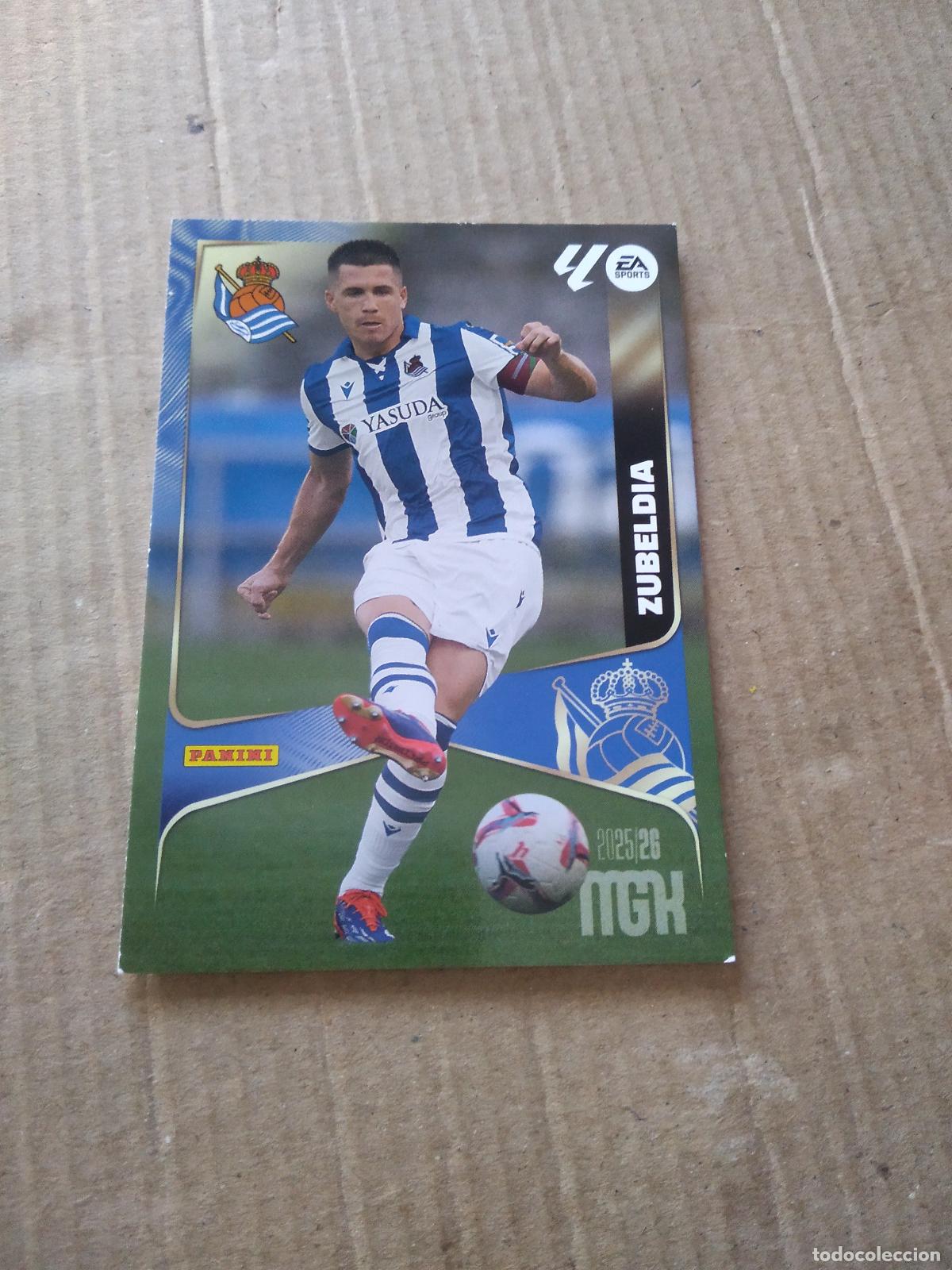 Cromos de f&uacute;tbol: 312 ZUBELDIA REAL SOCIEDAD CROMO FUTBOL PANINI LIGA MGKS 25-26 MEGACRACKS 2025-2026