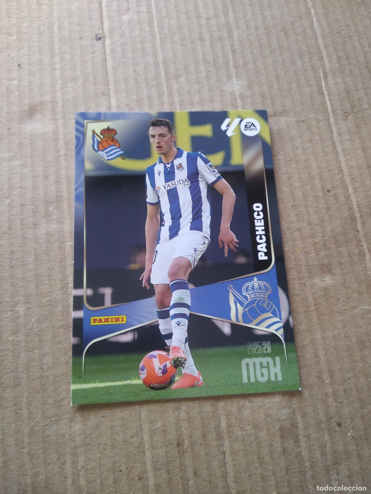Cromos de f&uacute;tbol: 314 PACHECO REAL SOCIEDAD CROMO FUTBOL PANINI LIGA MGKS 25-26 MEGACRACKS 2025-2026