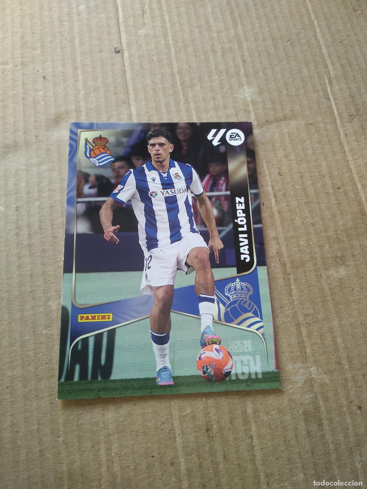 Cromos de f&uacute;tbol: 315 JAVI LOPEZ REAL SOCIEDAD CROMO FUTBOL PANINI LIGA MGKS 25-26 MEGACRACKS 2025-2026