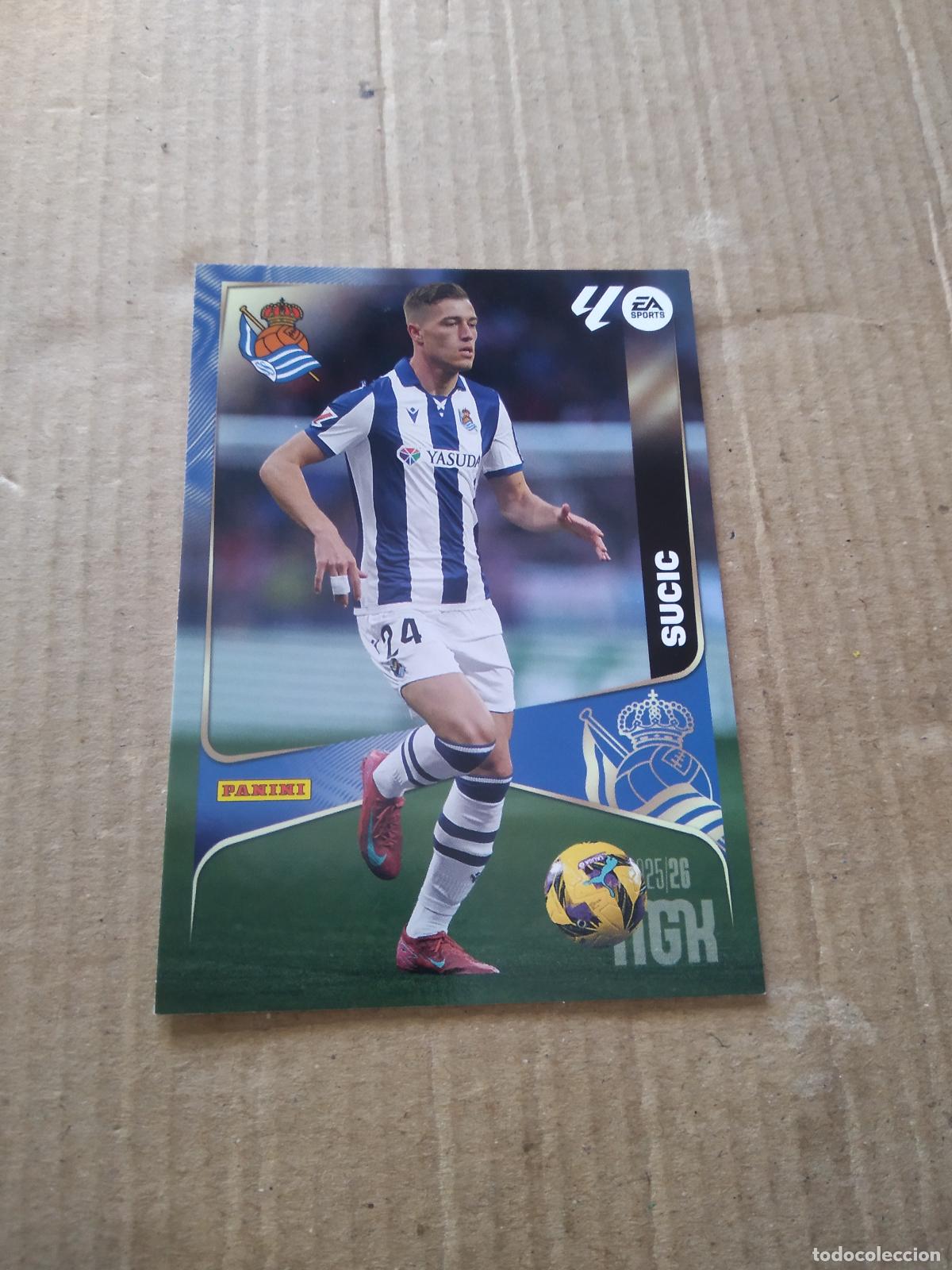Cromos de f&uacute;tbol: 319 SUCIC REAL SOCIEDAD CROMO FUTBOL PANINI LIGA MGKS 25-26 MEGACRACKS 2025-2026