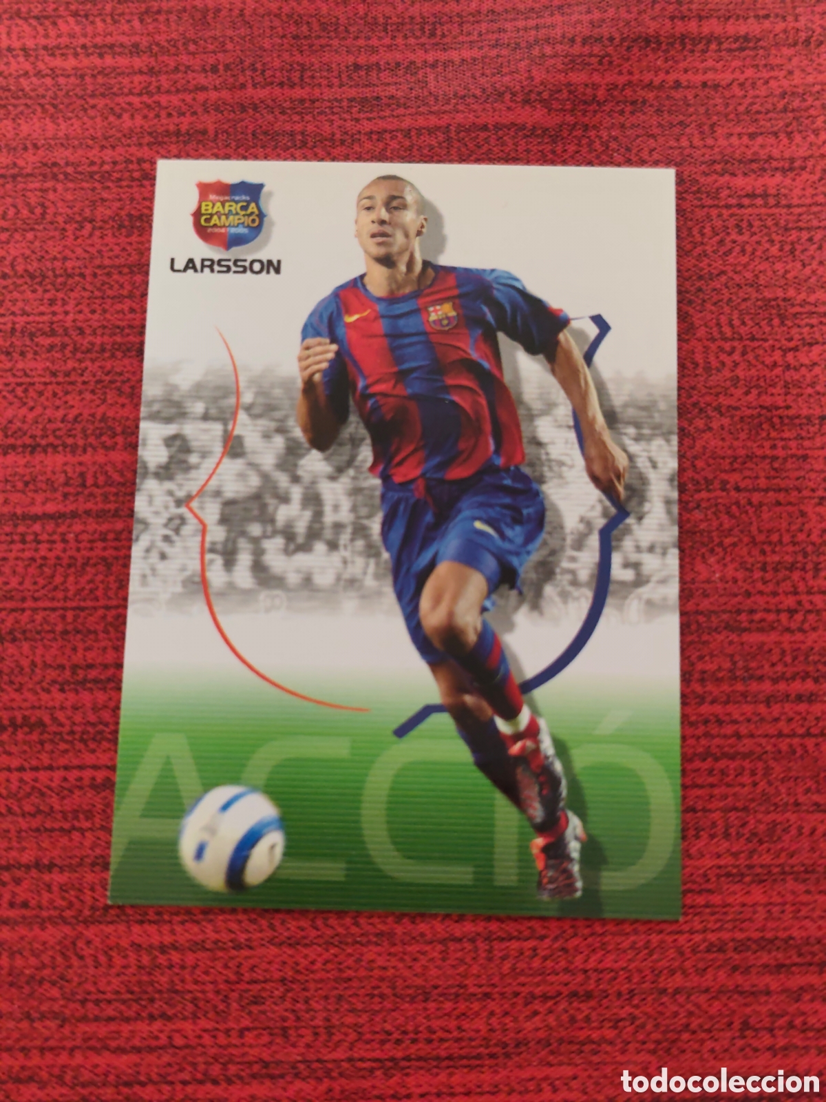 Cromos de Futebol: #46 LARSSON FC BARCELONA MEGACRACKS BAR&Ccedil;A CAMPI&Oacute; 2004 2005