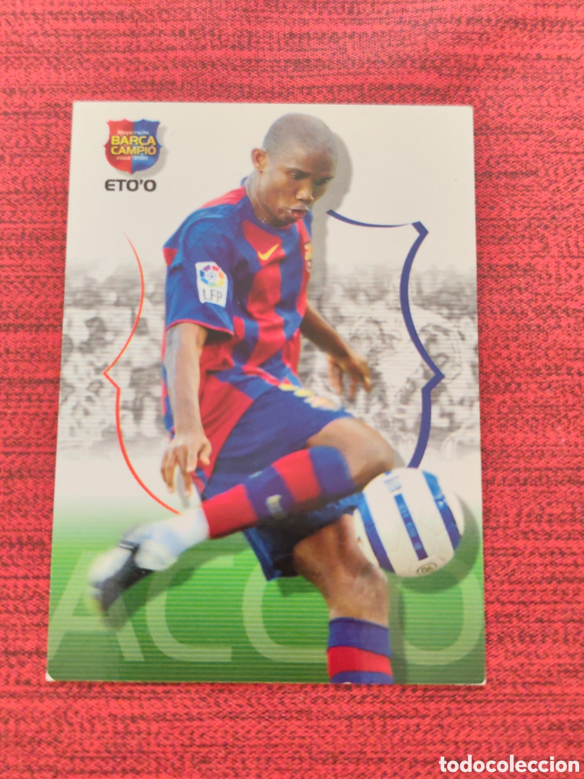 Cromos de Futebol: #48 ETO'O FC BARCELONA MEGACRACKS BAR&Ccedil;A CAMPI&Oacute; 2004 2005