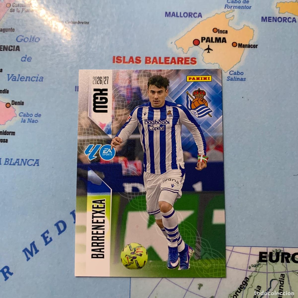 Cromos de f&uacute;tbol: Barrenetxea n&uacute;mero 321 de la Real Sociedad megacracks 26-27 2026-2027